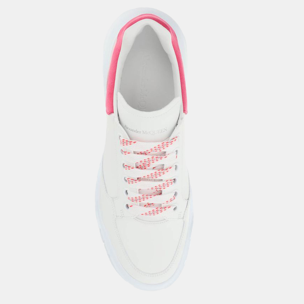 

Alexander Mcqueen White/Pink Court Sneakers Size EU