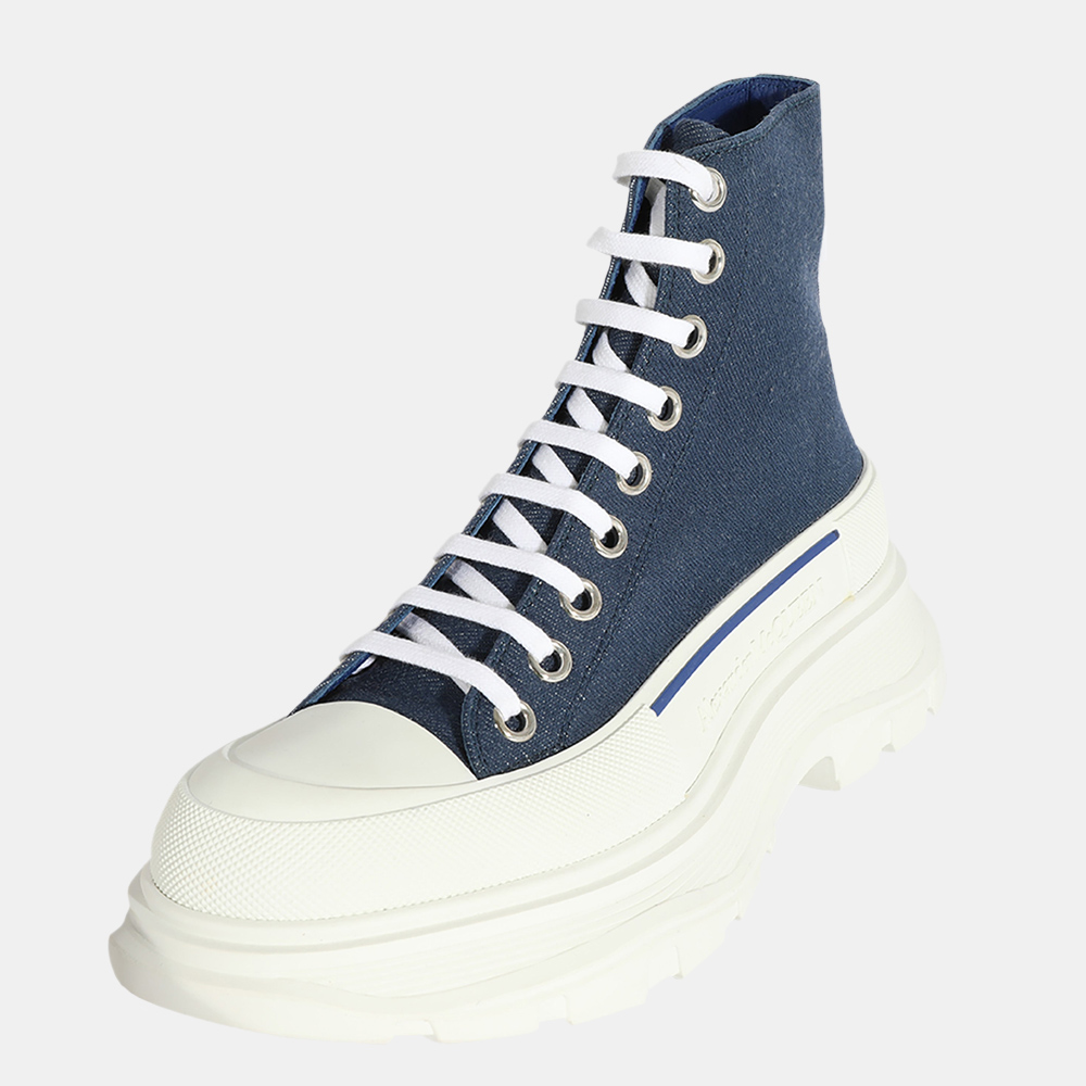 

Alexander McQueen Blue Denim Wmns Tread Slick Boots EU