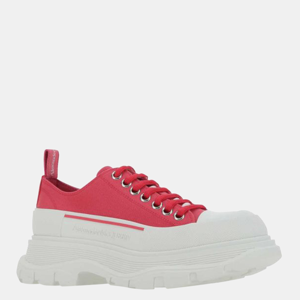 

Alexander Mcqueen Pink/White Tread slick sneakers Size EU