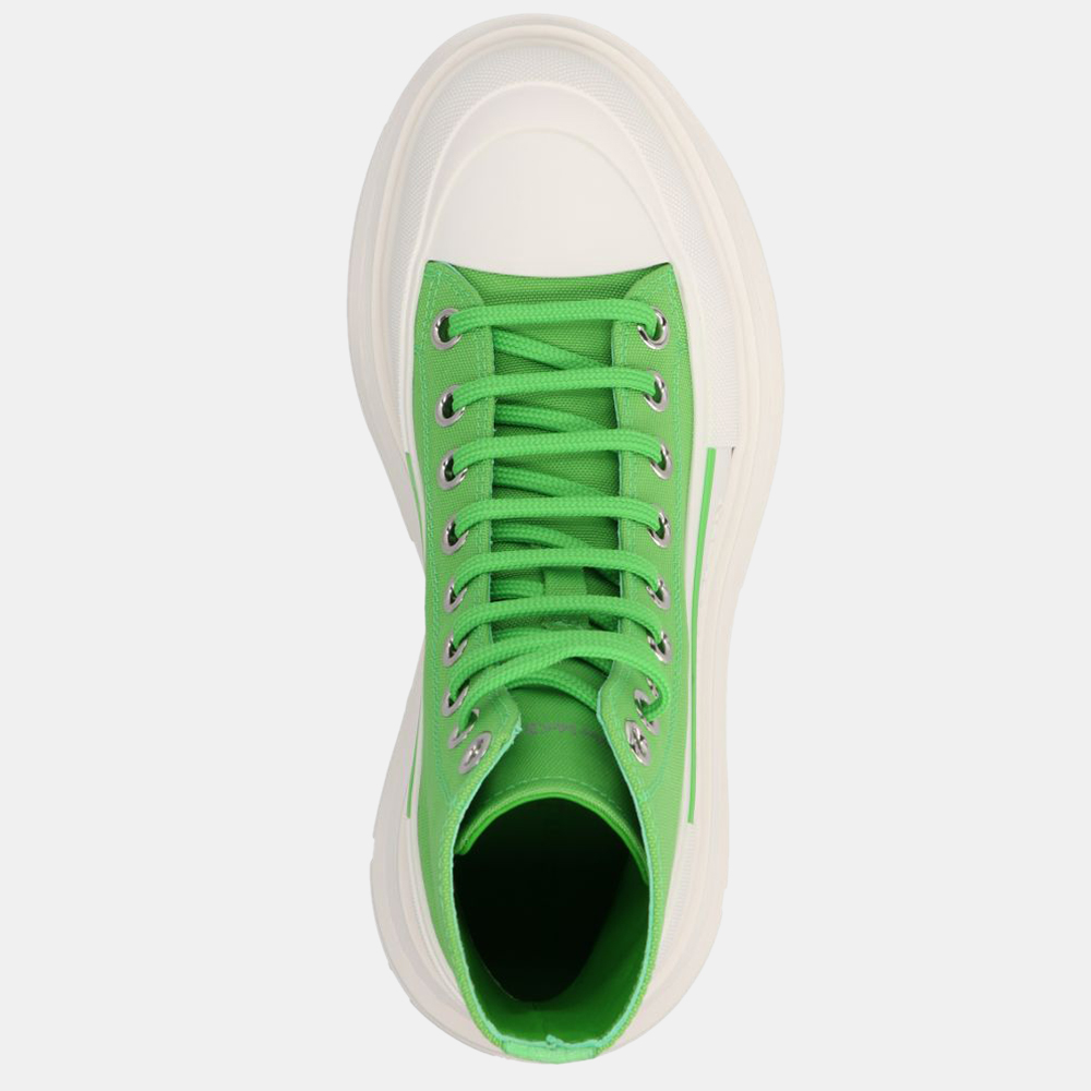

Alexander Mcqueen Green/White Tread Slick High top Sneaker Size IT