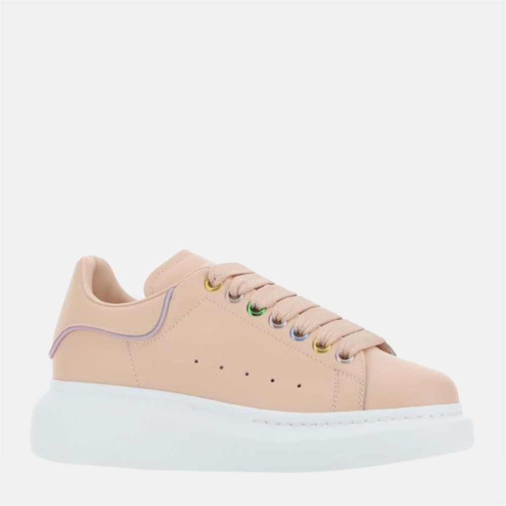 

Alexander Mcqueen Beige Leather Oversized Sneakers Size EU