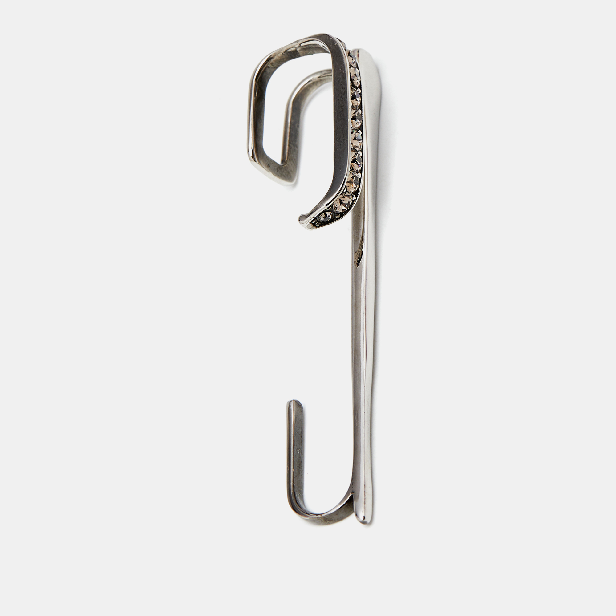 

Alexander McQueen Crystals Silver Tone Brooch
