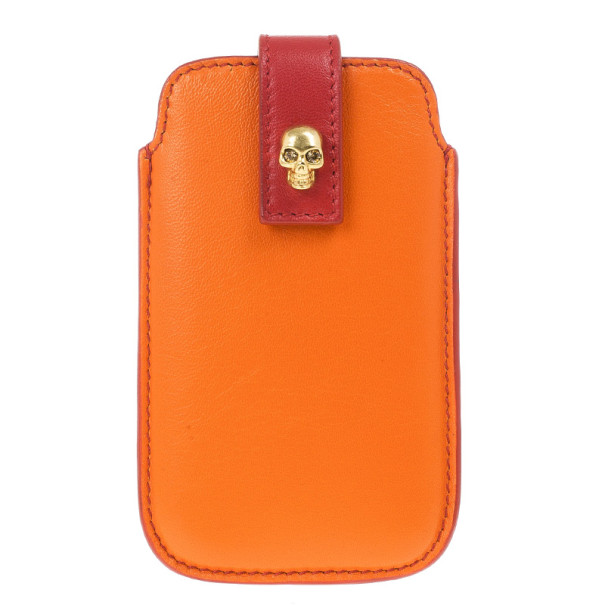 Pre Owned Alexander McQueen Two Tone Skull Embellished iPhone 5/5s Cover