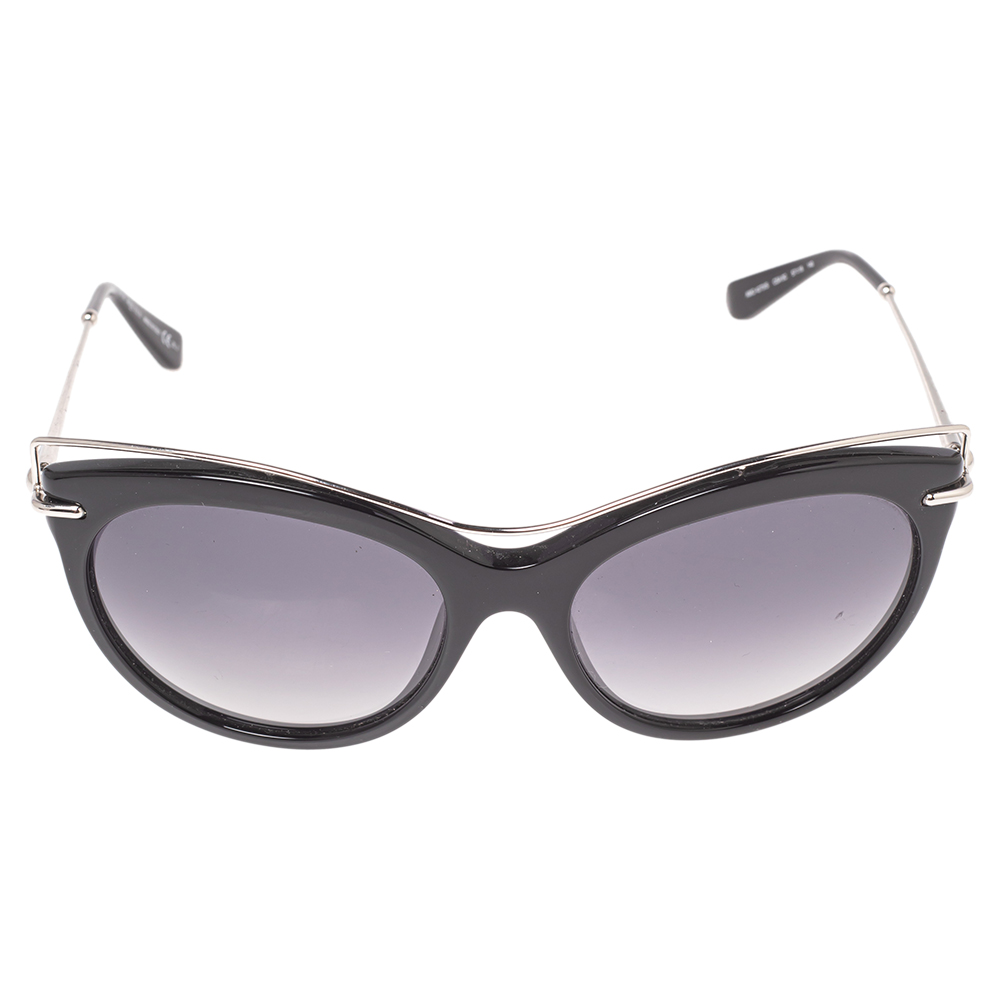 

Alexander McQueen Black/ Grey Gradient AMQ 4273/S Cat Eye Sunglasses