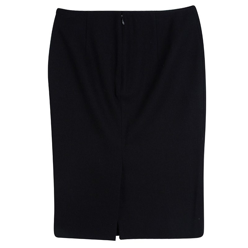 

Alexander McQueen Black Wool Pencil Skirt