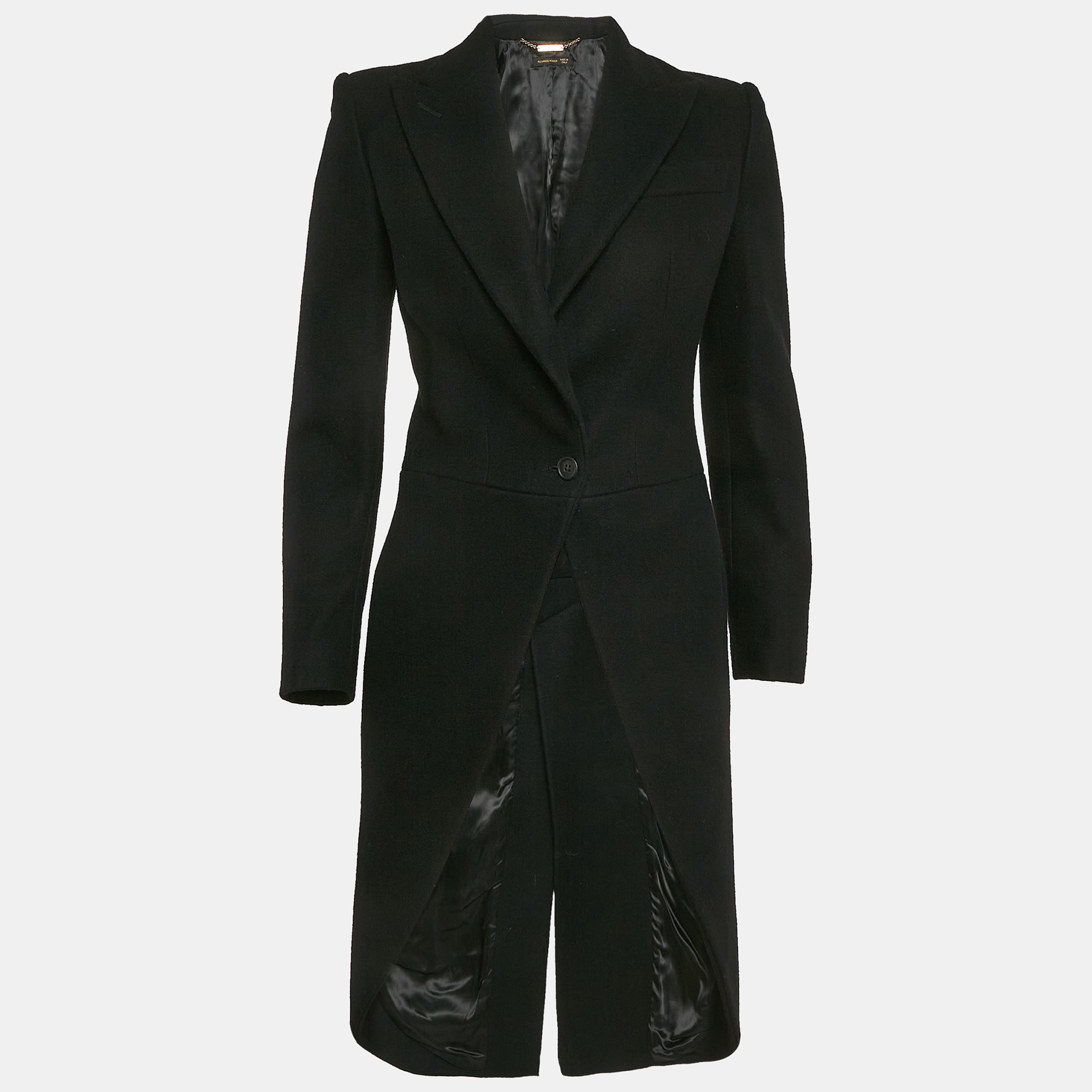 

Alexander McQueen Black Wool Single Breasted Tailcoat S