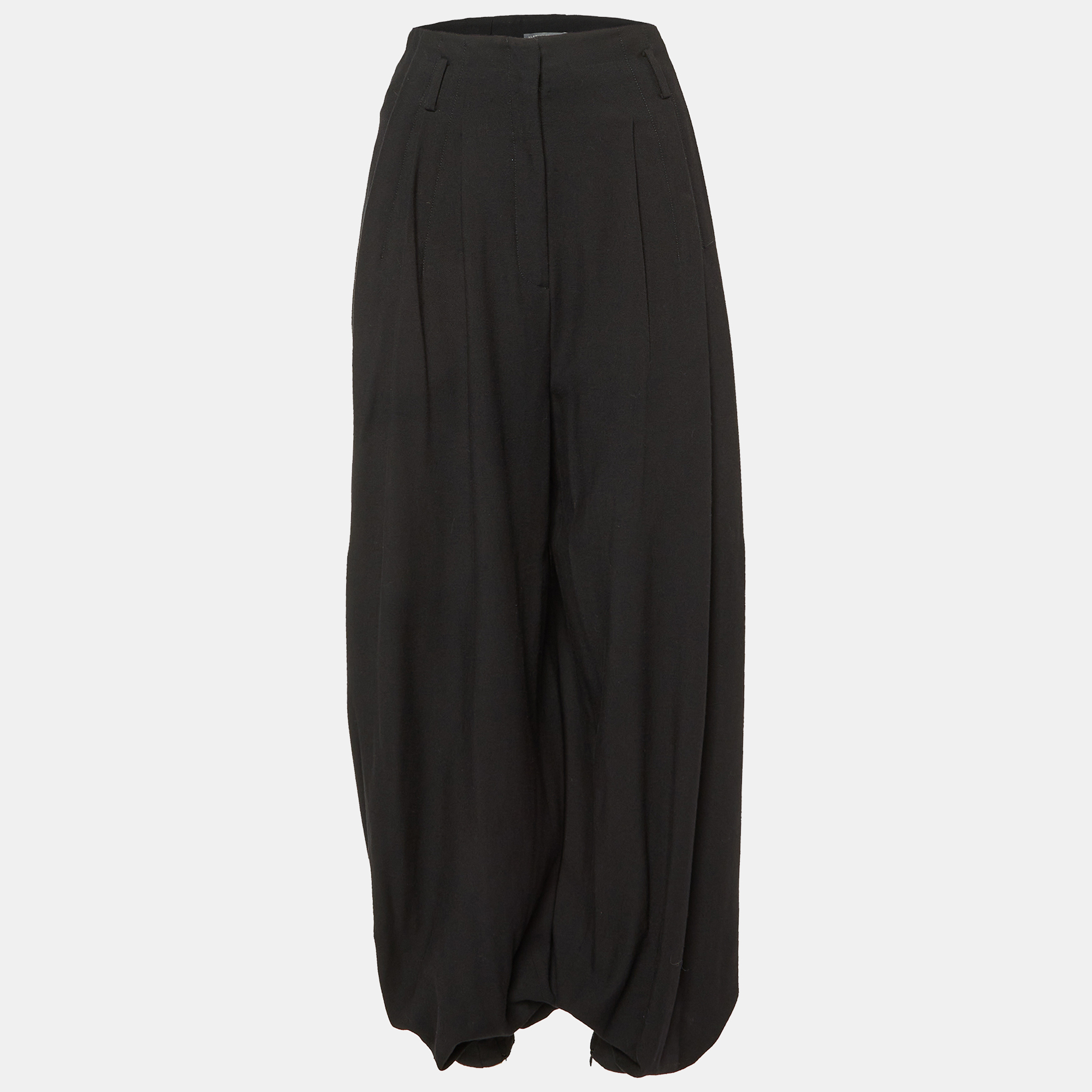 

Alexander McQueen Black Wool Blend Pleated Trousers S