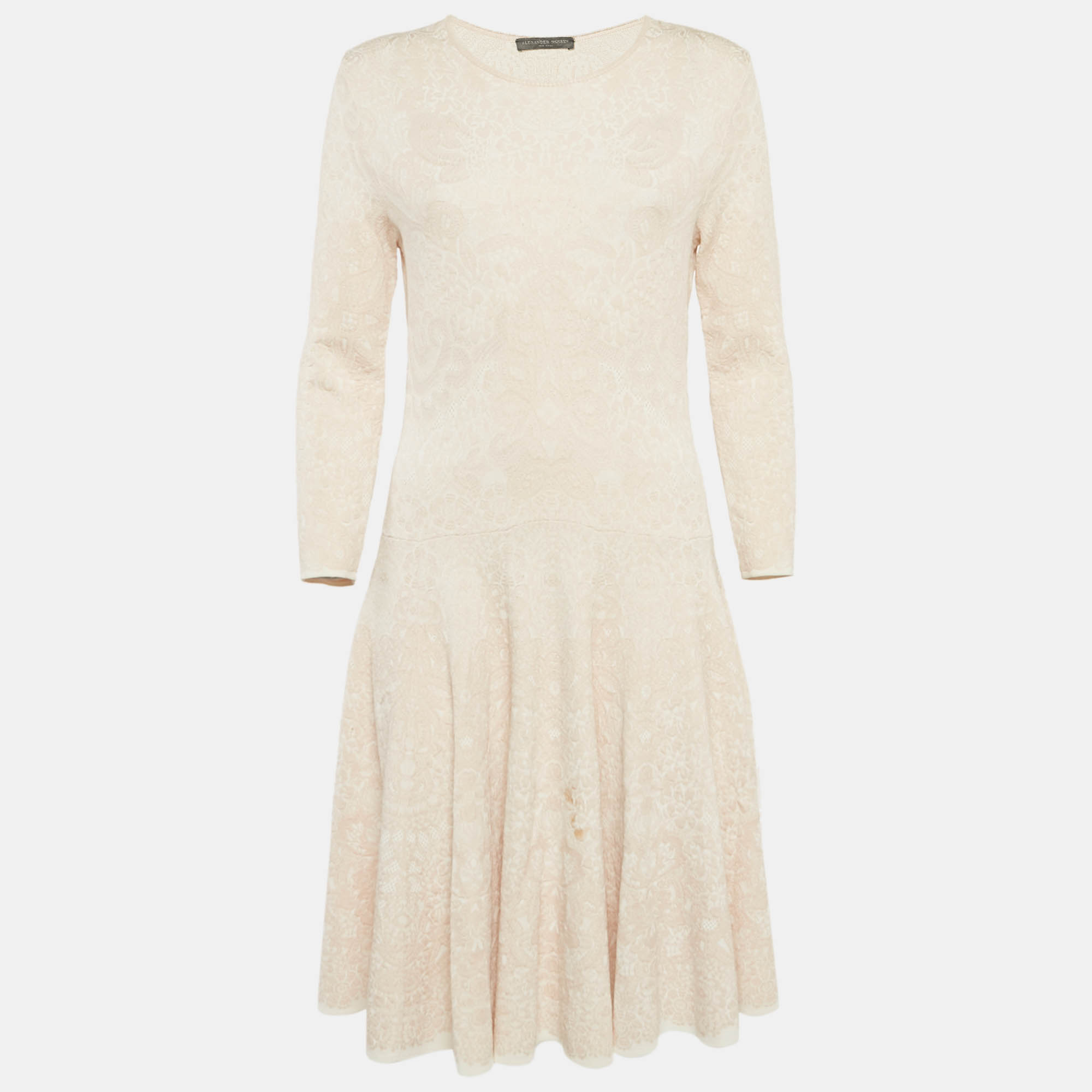 

Alexander McQueen Pink Jacquard Knit Mini Dress L