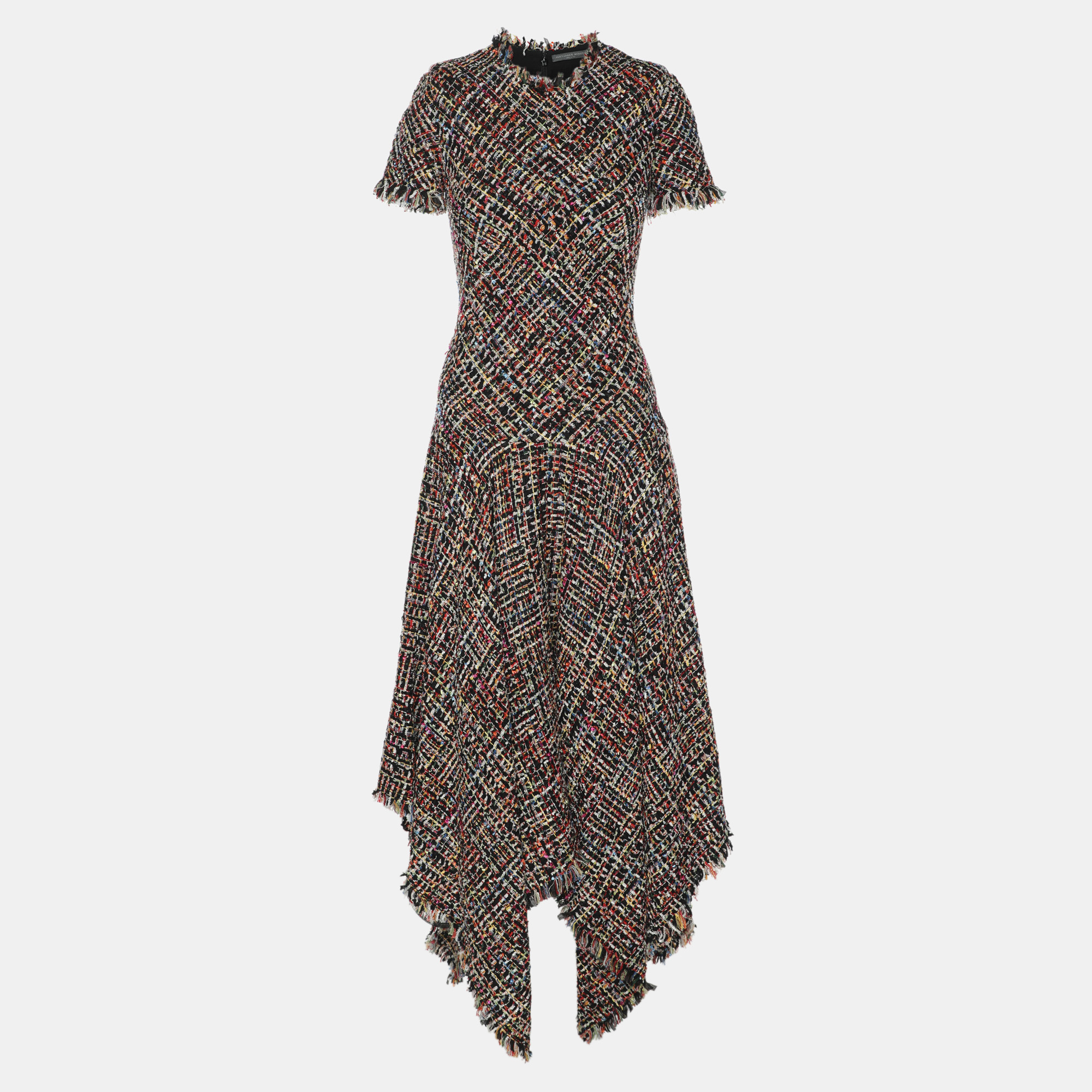 

Alexander McQueen Multicolor Tweed Wishing Tree Dress S