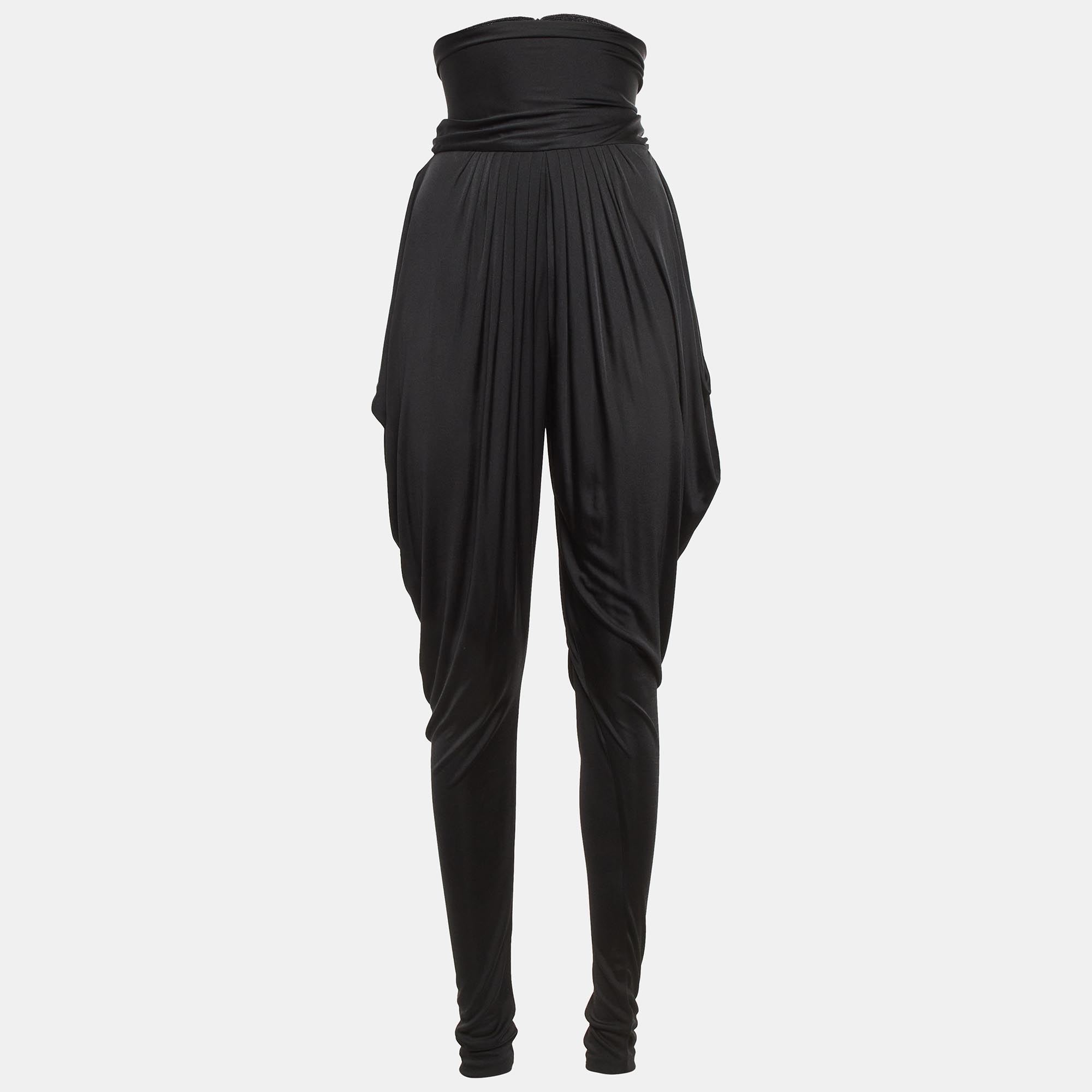 

Alexander McQueen Black Jersey Harem Pants S