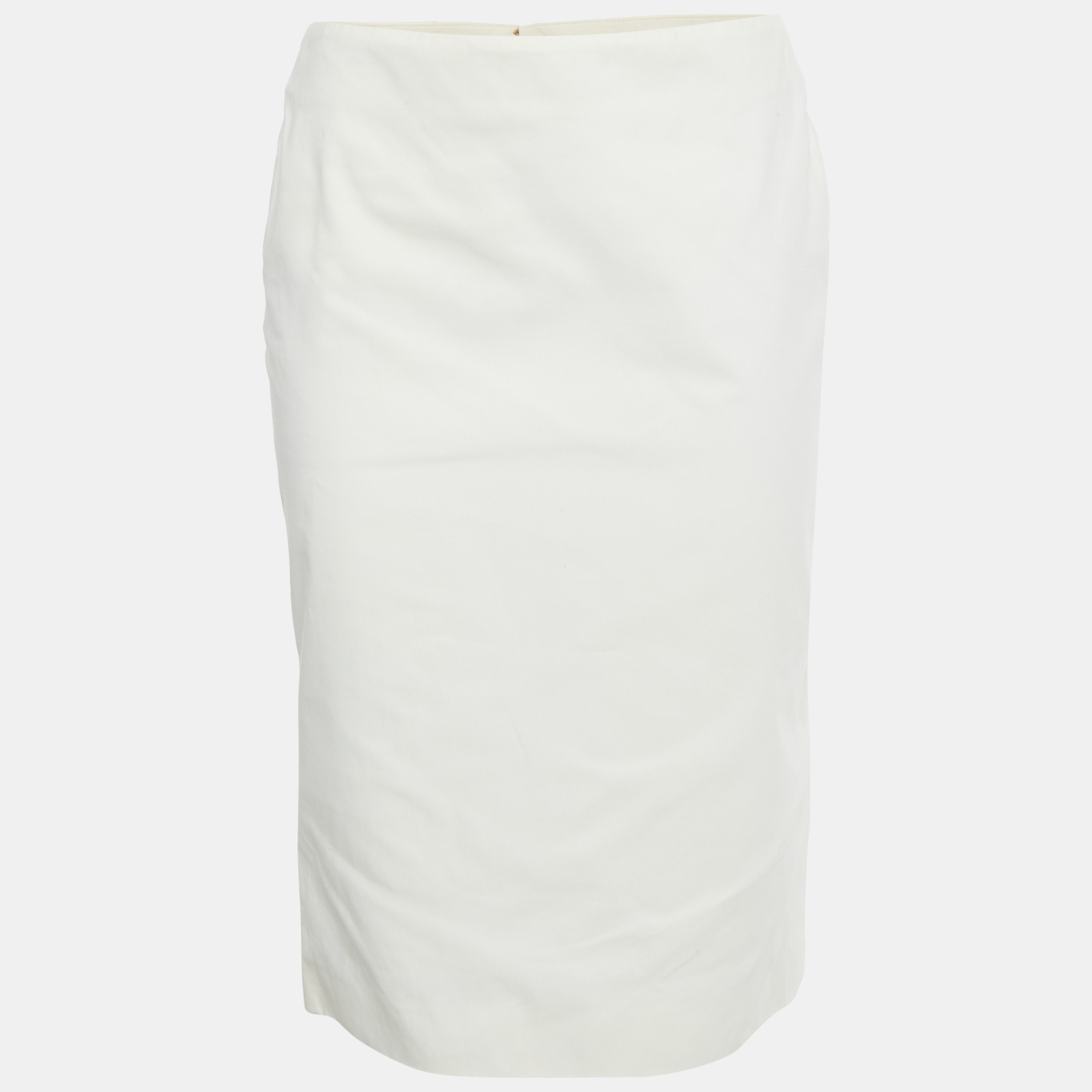 

Alexander McQueen White Cotton Midi Skirt M