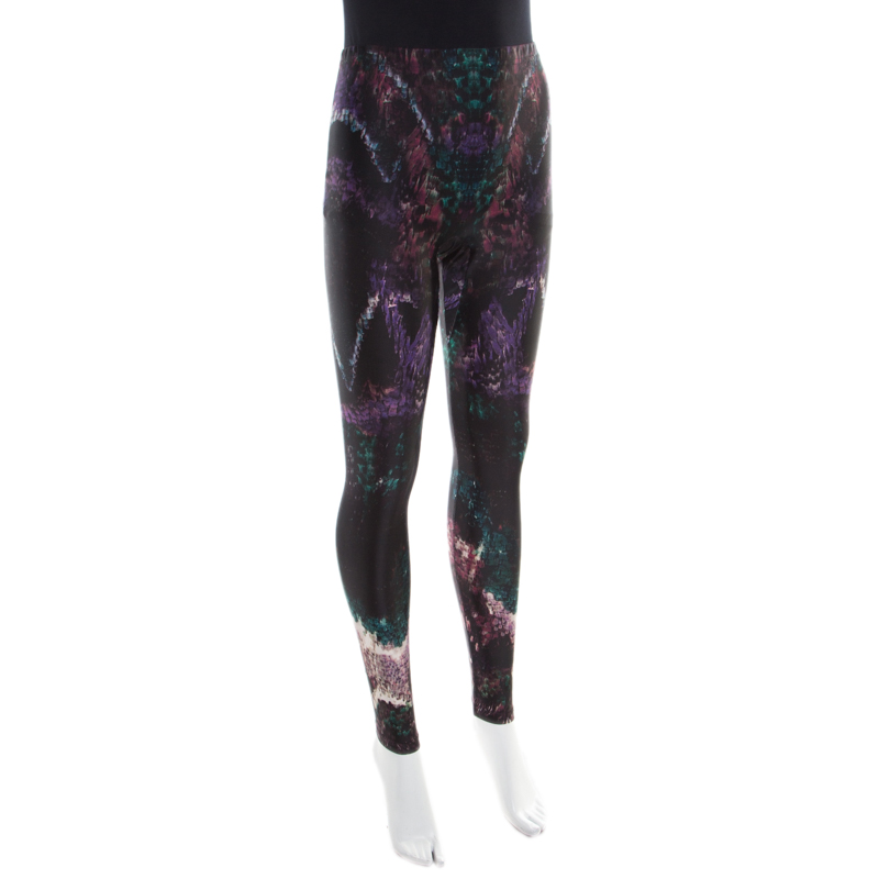 

Alexander McQueen Multicolor Digital Print Leggings
