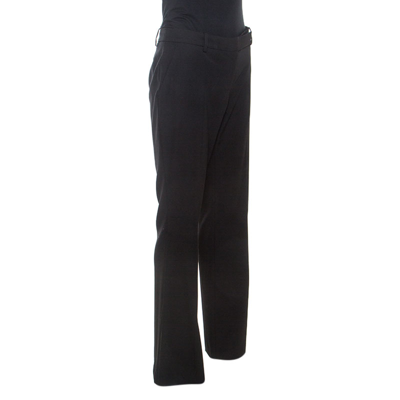 

Alexander McQueen Black Wool Flared Trousers