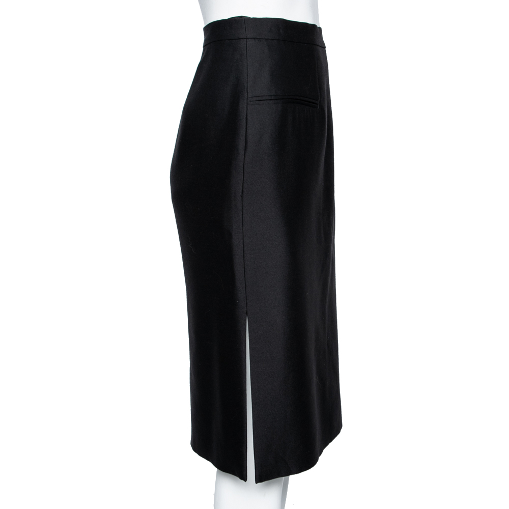 

Alexander McQueen Black Wool Pencil Skirt