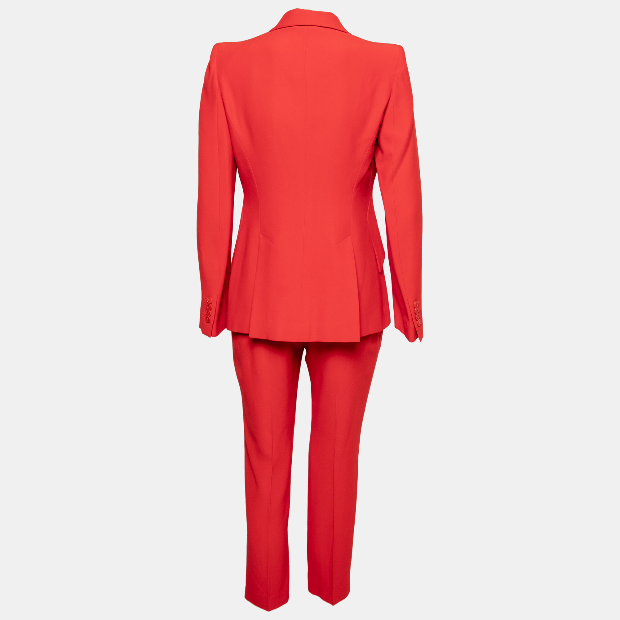 

Alexander McQueen Red Crepe Suit