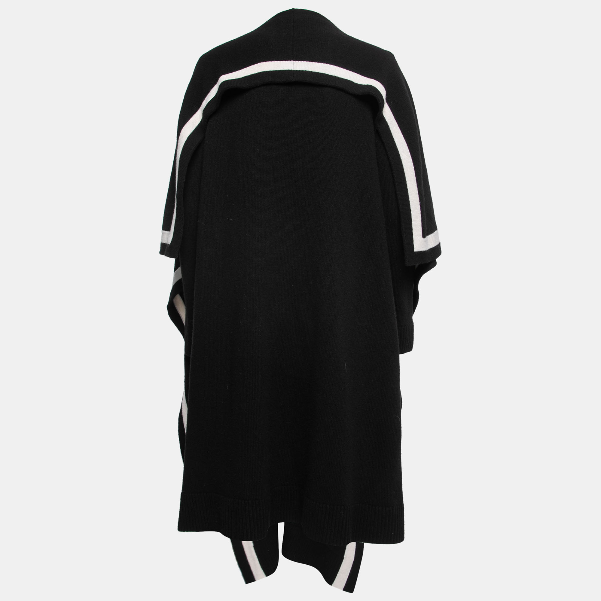 

Alexander McQueen Black Wool Knit Open Front Cardigan