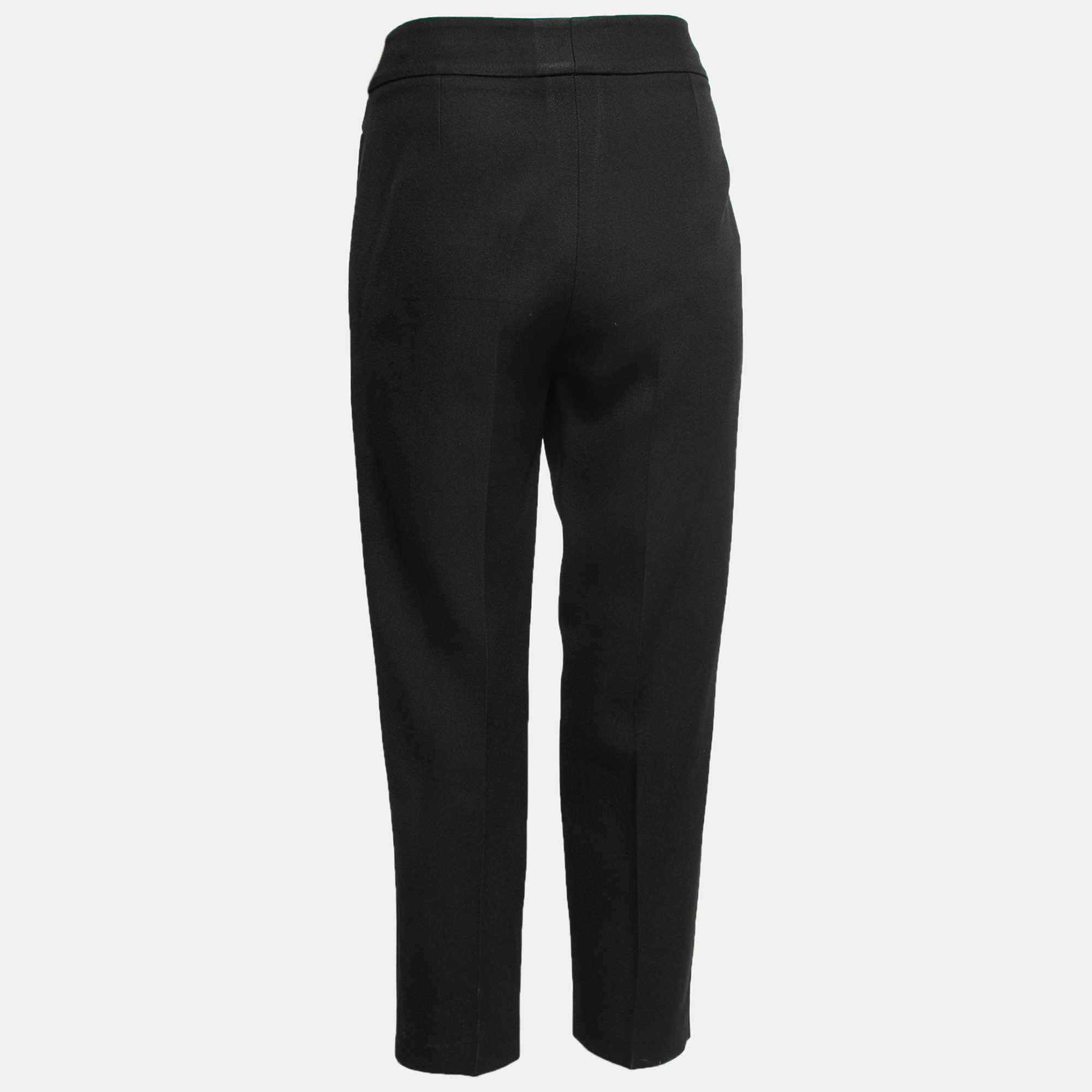 

Alexander McQueen Black Crepe Tapered Trousers