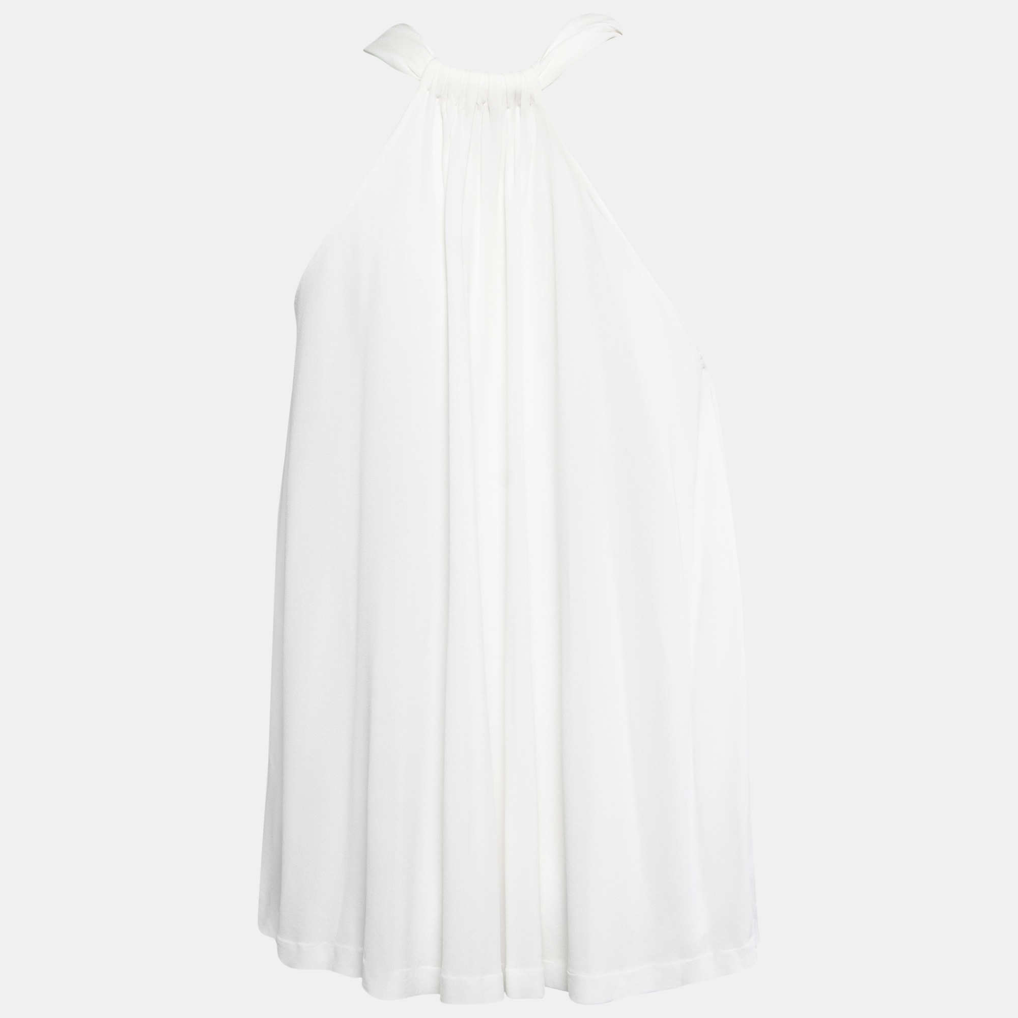 

Alexander McQueen White Stretch Crepe Halter Neck Top