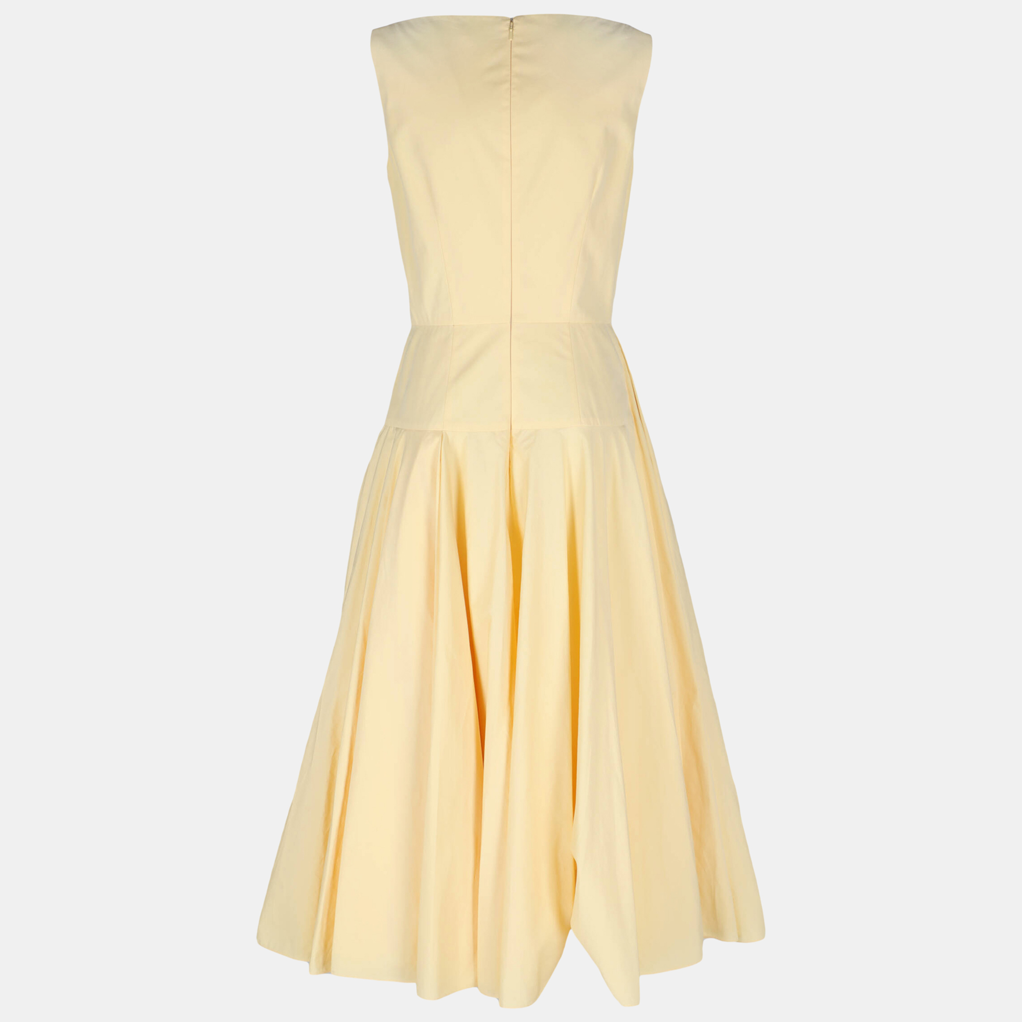 

Alexander Mcqueen Women's Cotton Longuette Dress - Yellow