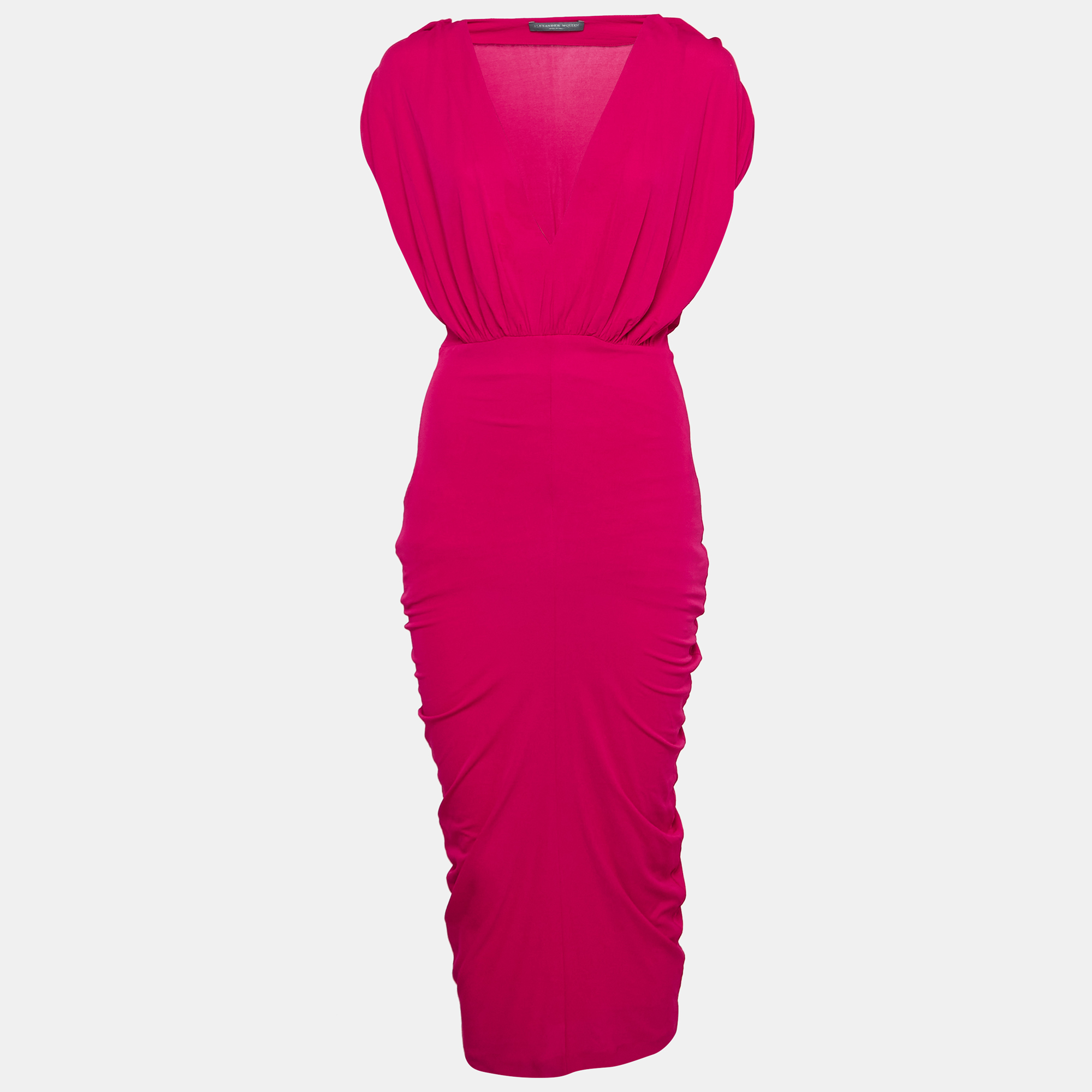 

Alexander McQueen Pink Jersey Midi Dress S