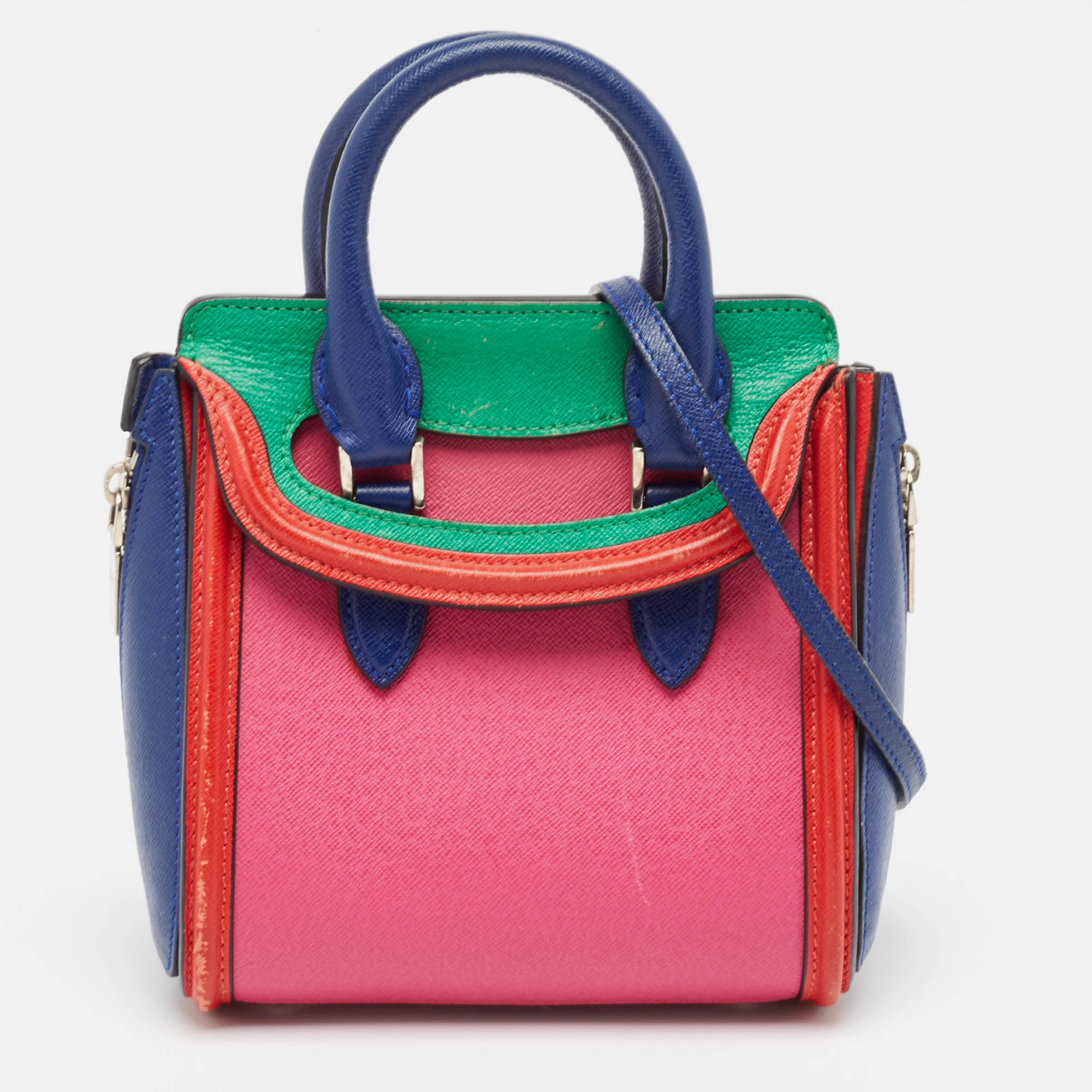 

Alexander McQueen Multicolor Leather Mini Heroine Bag