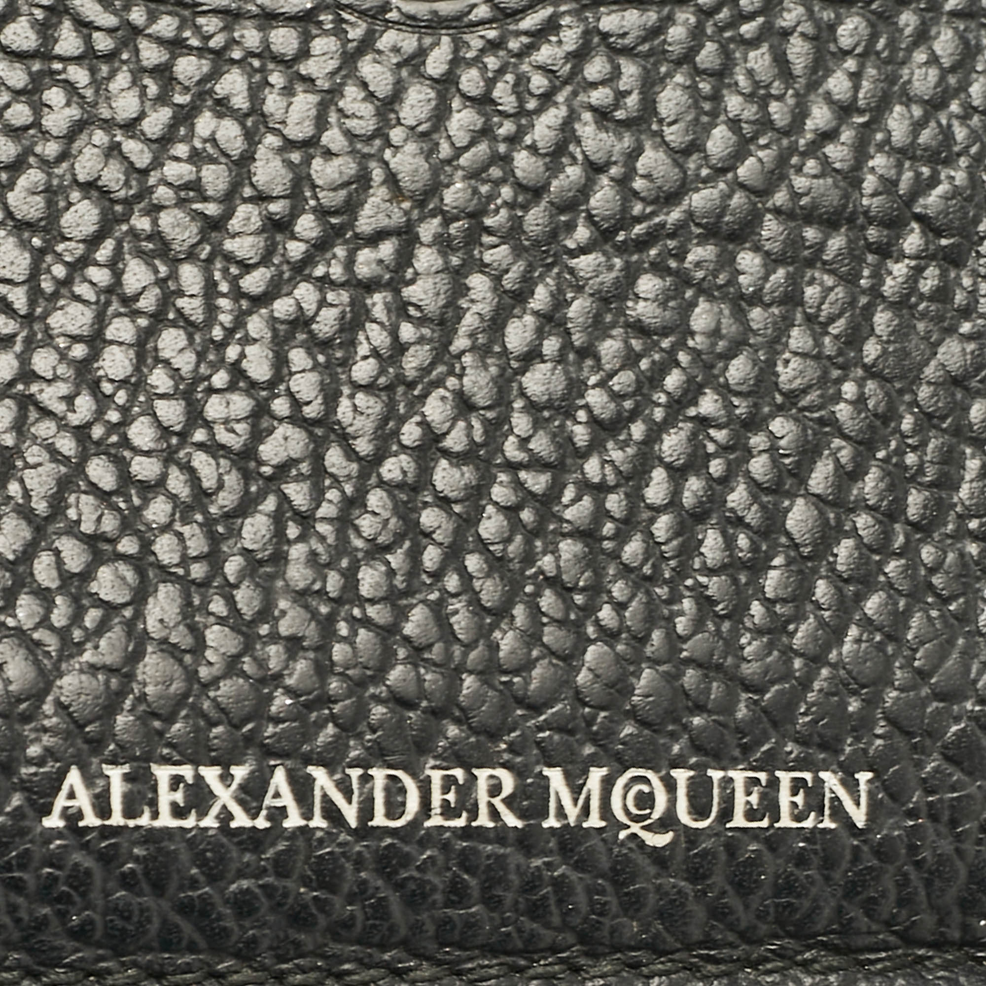 Alexander McQueen Black Leather Card Holder 