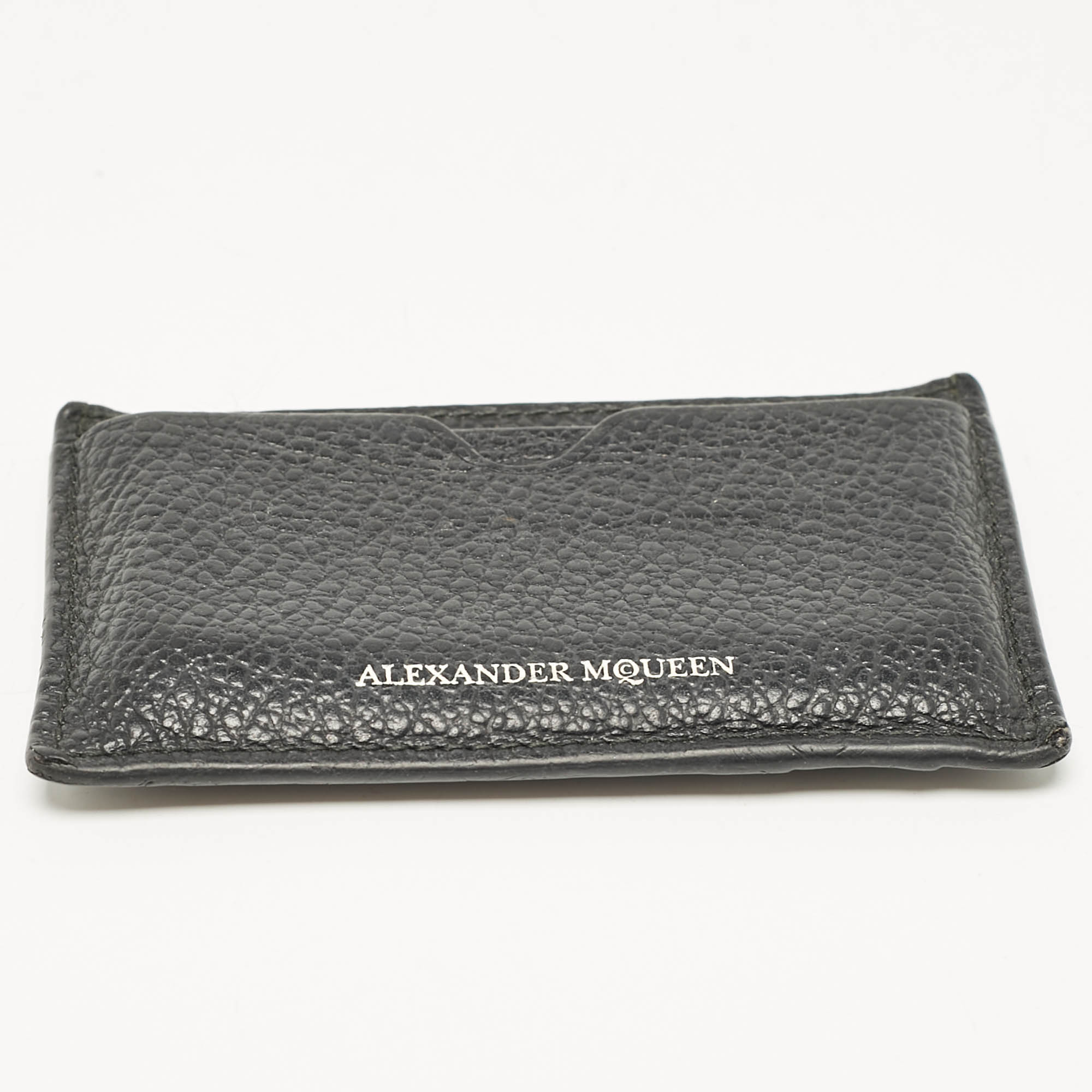 Alexander McQueen Black Leather Card Holder 
