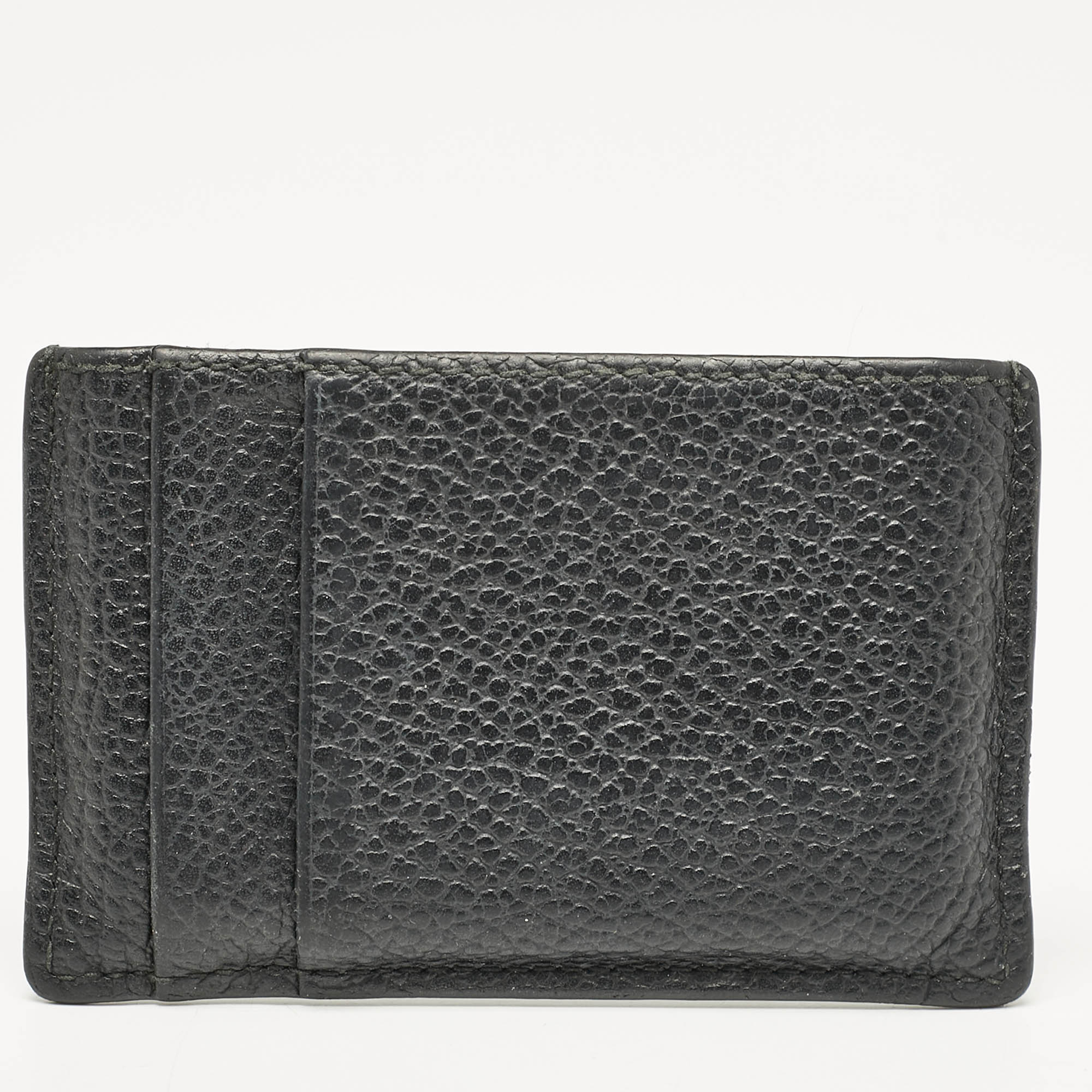 Alexander McQueen Black Leather Card Holder 