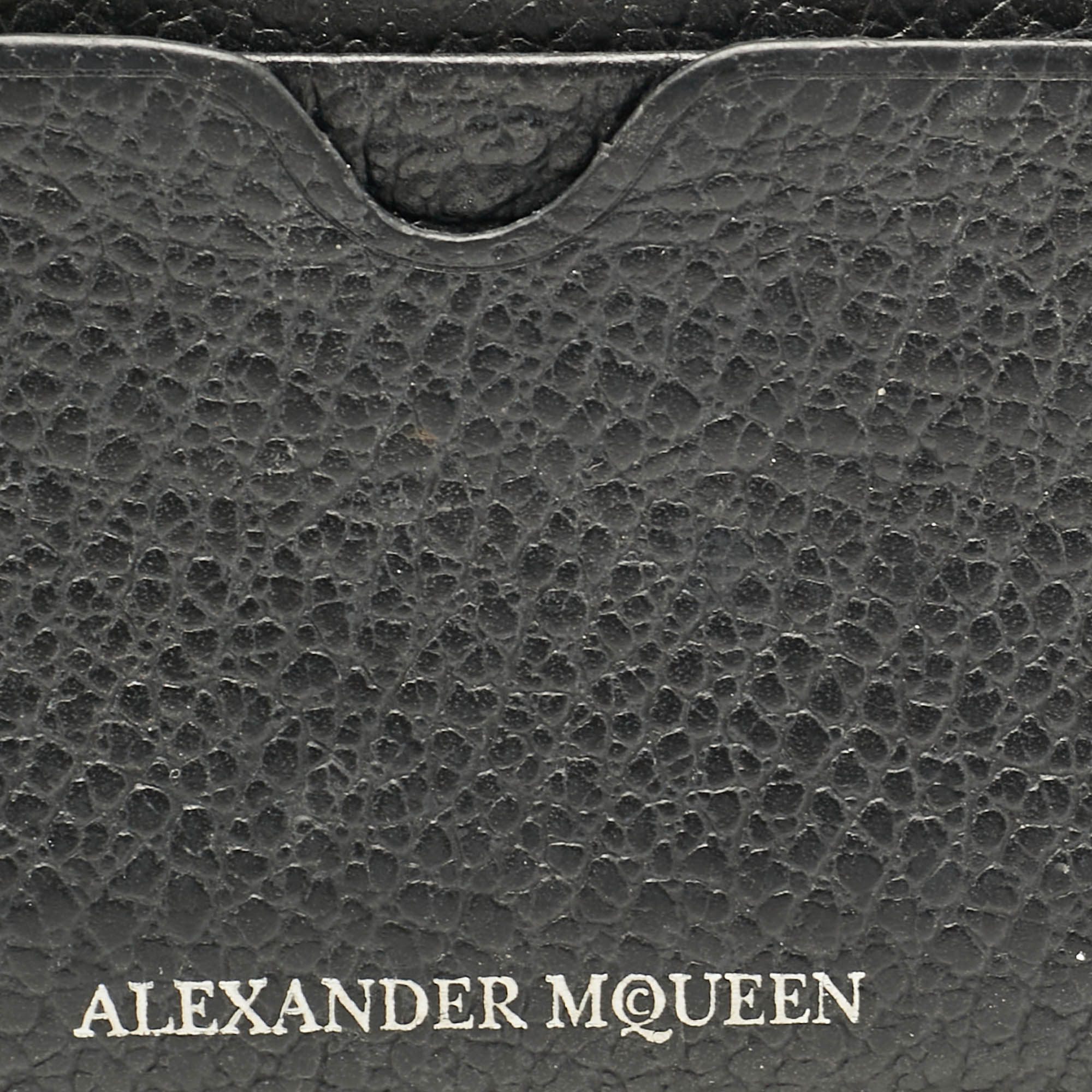 Alexander McQueen Black Leather Card Holder 