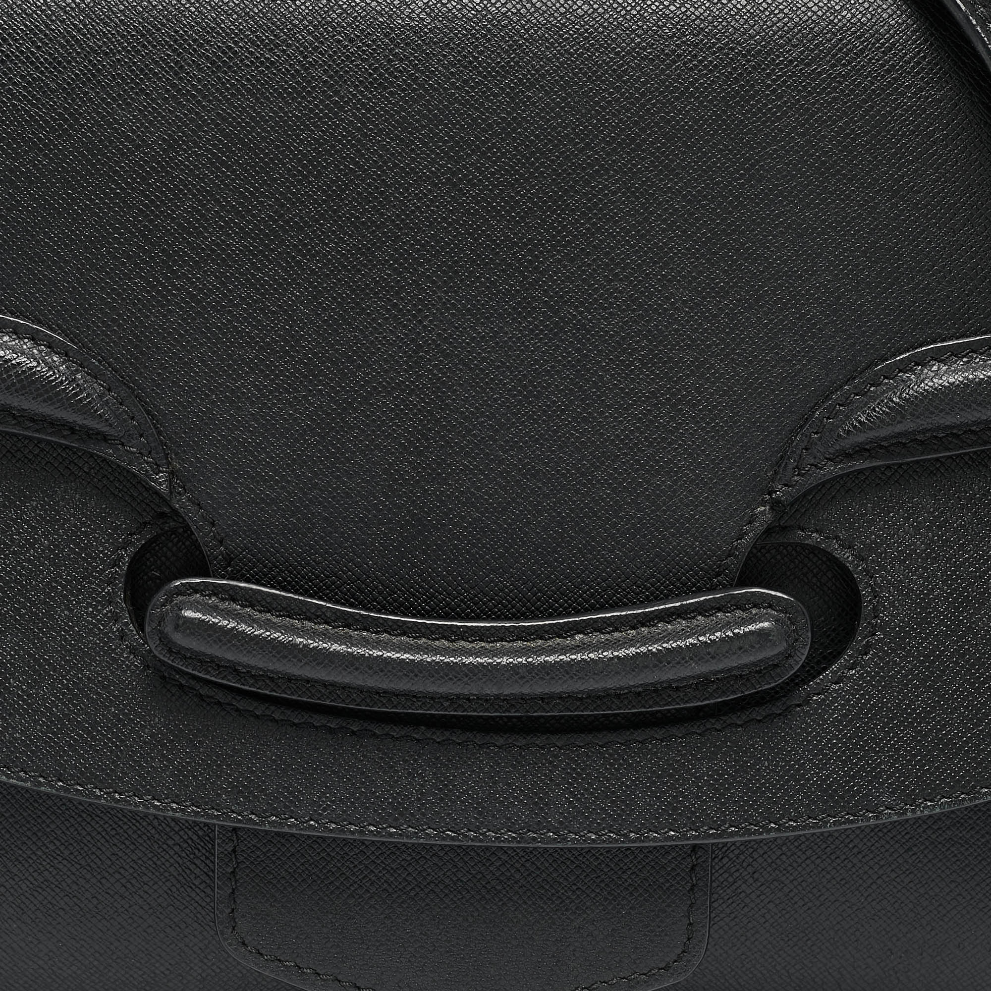 Alexander McQueen Black Leather Heroine Chain Shoulder Bag 