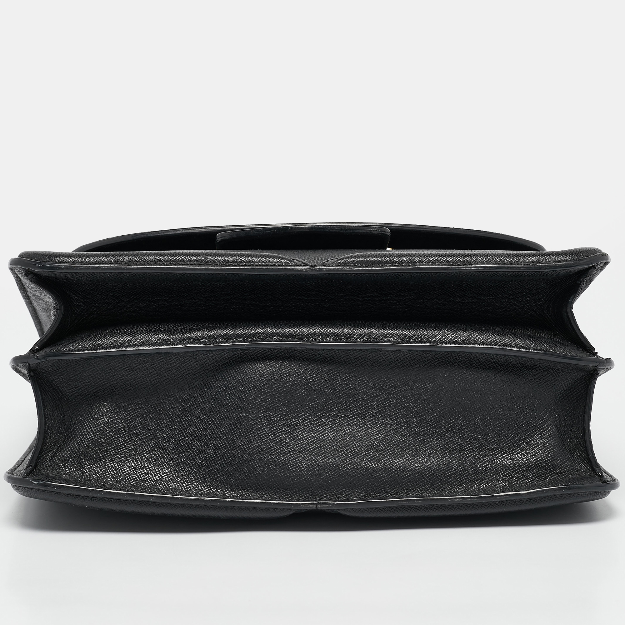 Alexander McQueen Black Leather Heroine Chain Shoulder Bag 