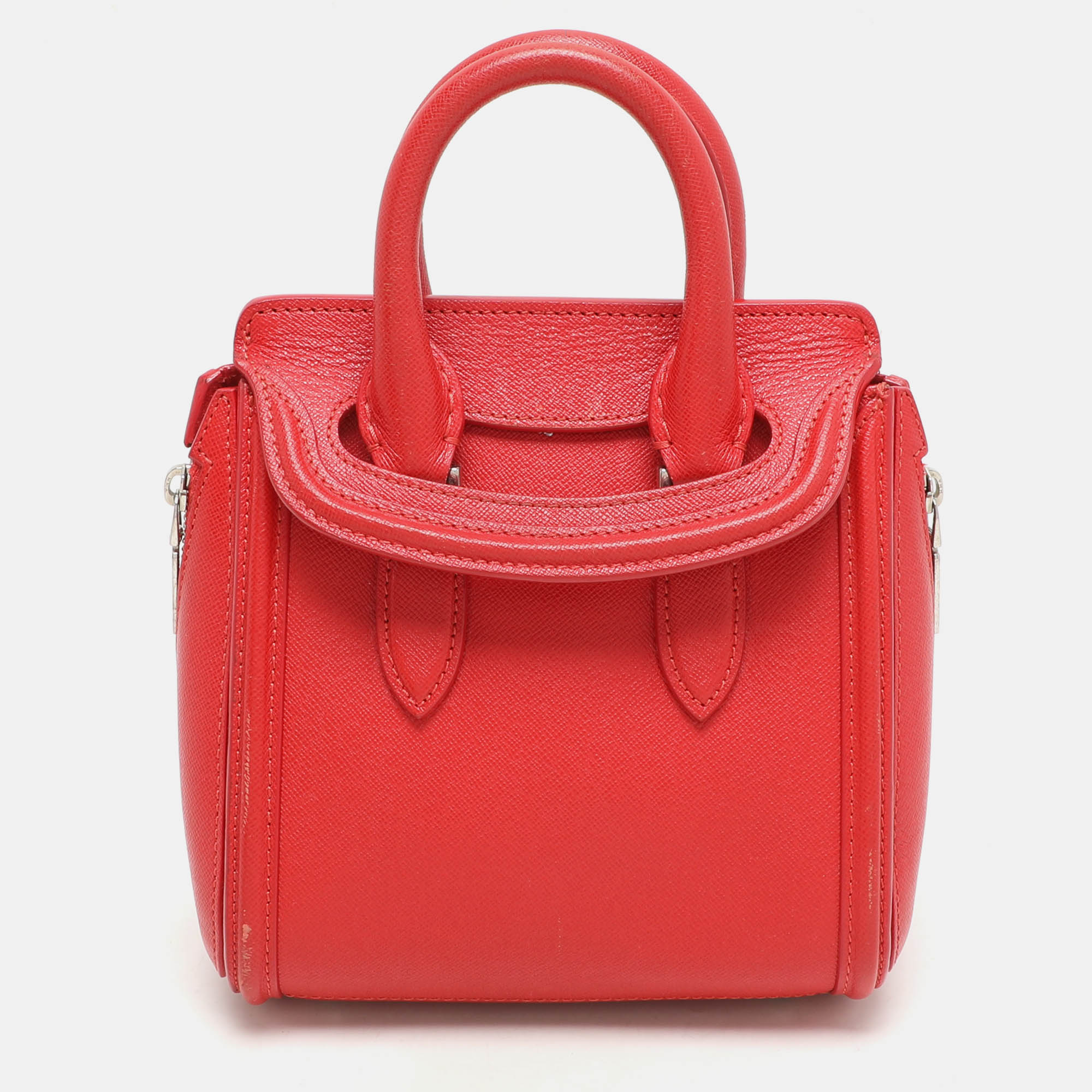 

Alexander McQueen Red Leather Mini Heroine Satchel