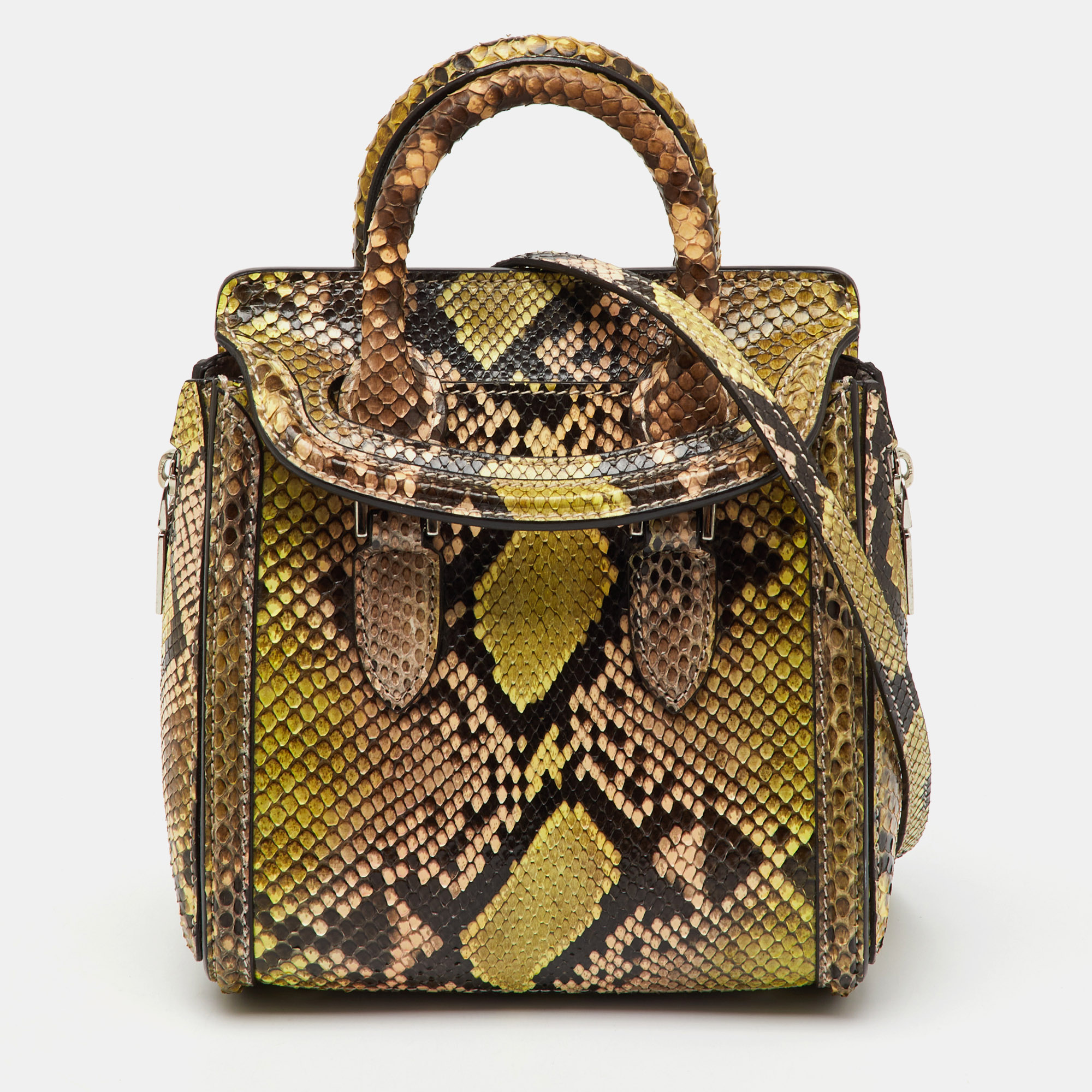 

Alexander McQueen Multicolor Python Mini Heroine Bag