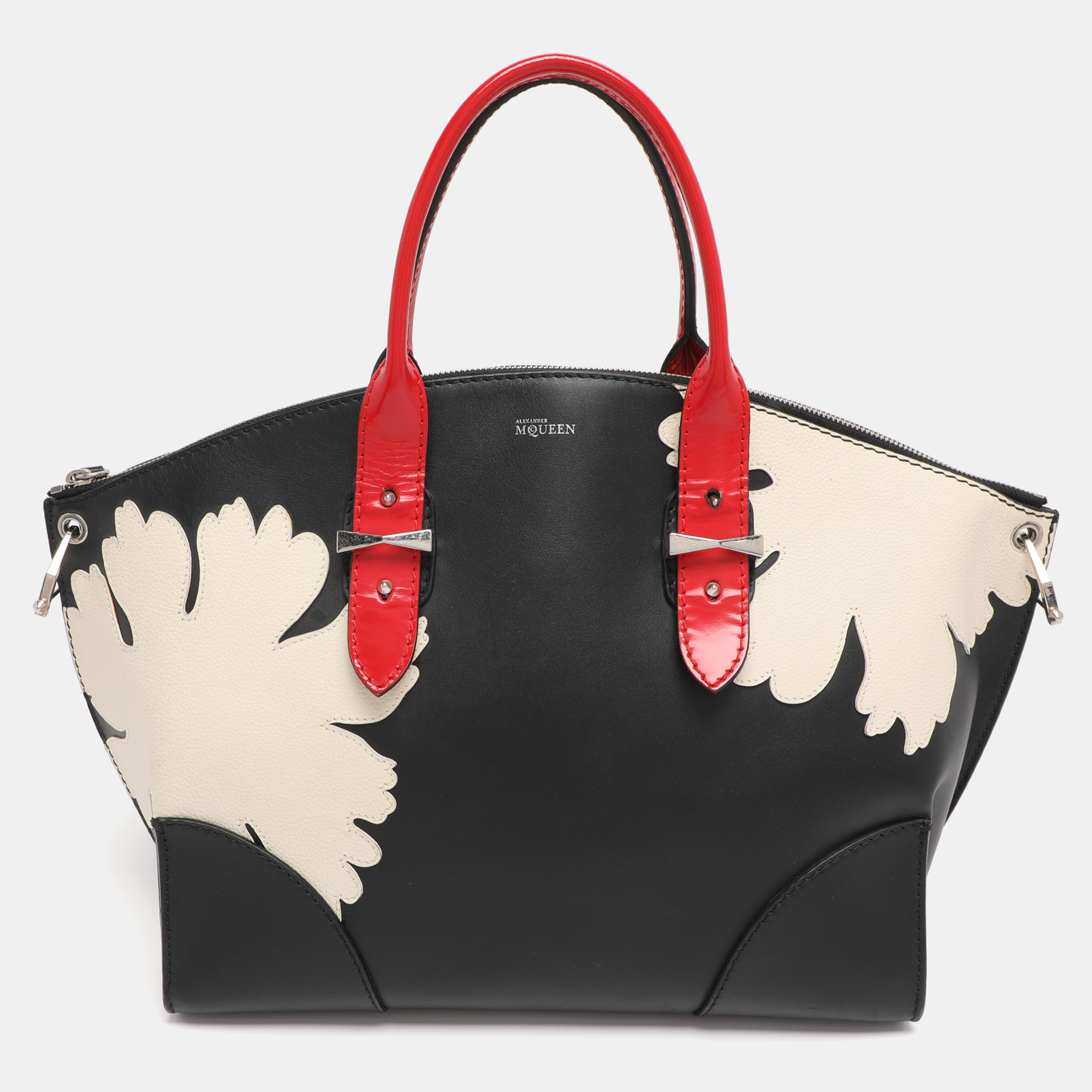Pre-owned Alexander Mcqueen Multicolor Leather Legend Satchel