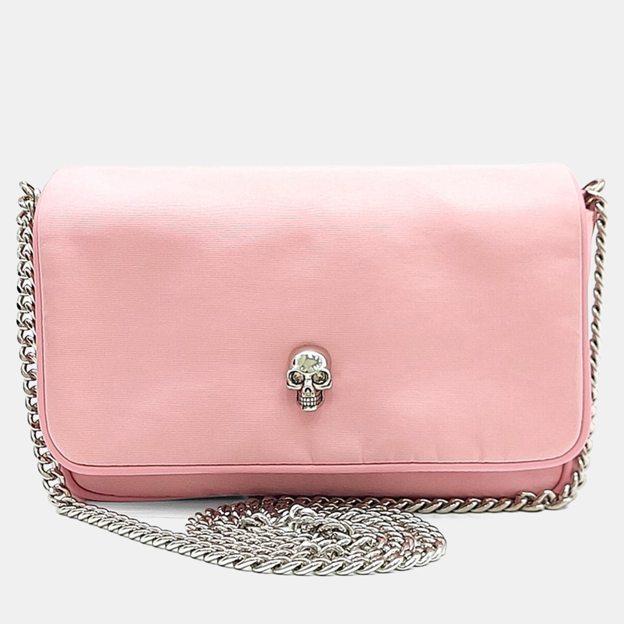 

Alexander McQueen Pink Fabric fabric chain crossbody bag
