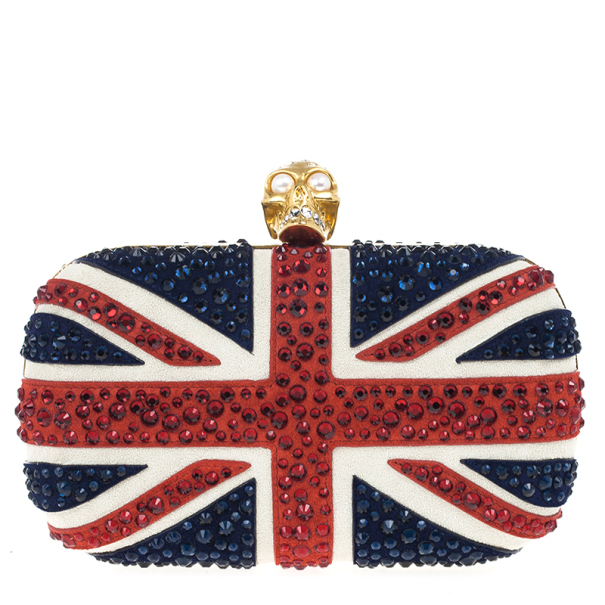 Alexander McQueen Multicolor Union Jack Diamanté Clutch Alexander