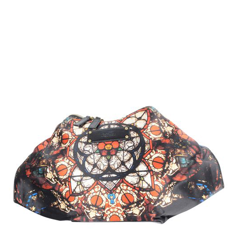 Pre Owned Alexander McQueen Multicolor Printed Nylon De Manta Clutch