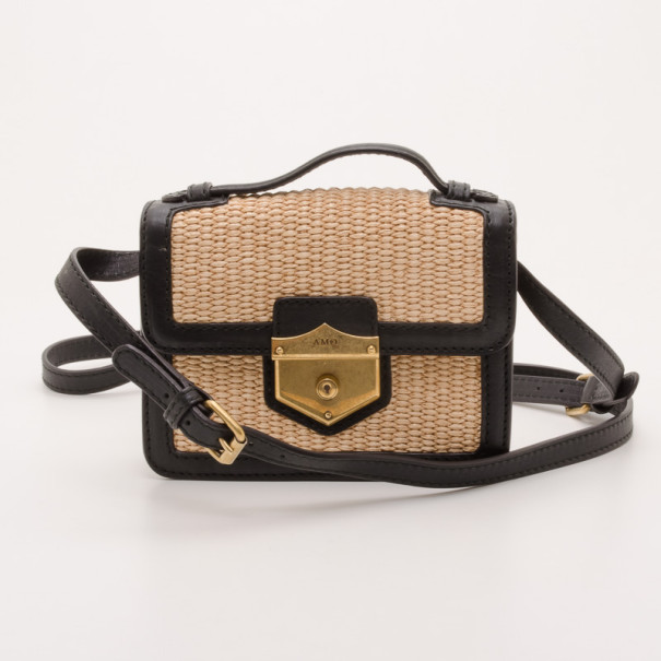 Pre Owned Alexander McQueen Archive Beige Woven Shoulder Bag 