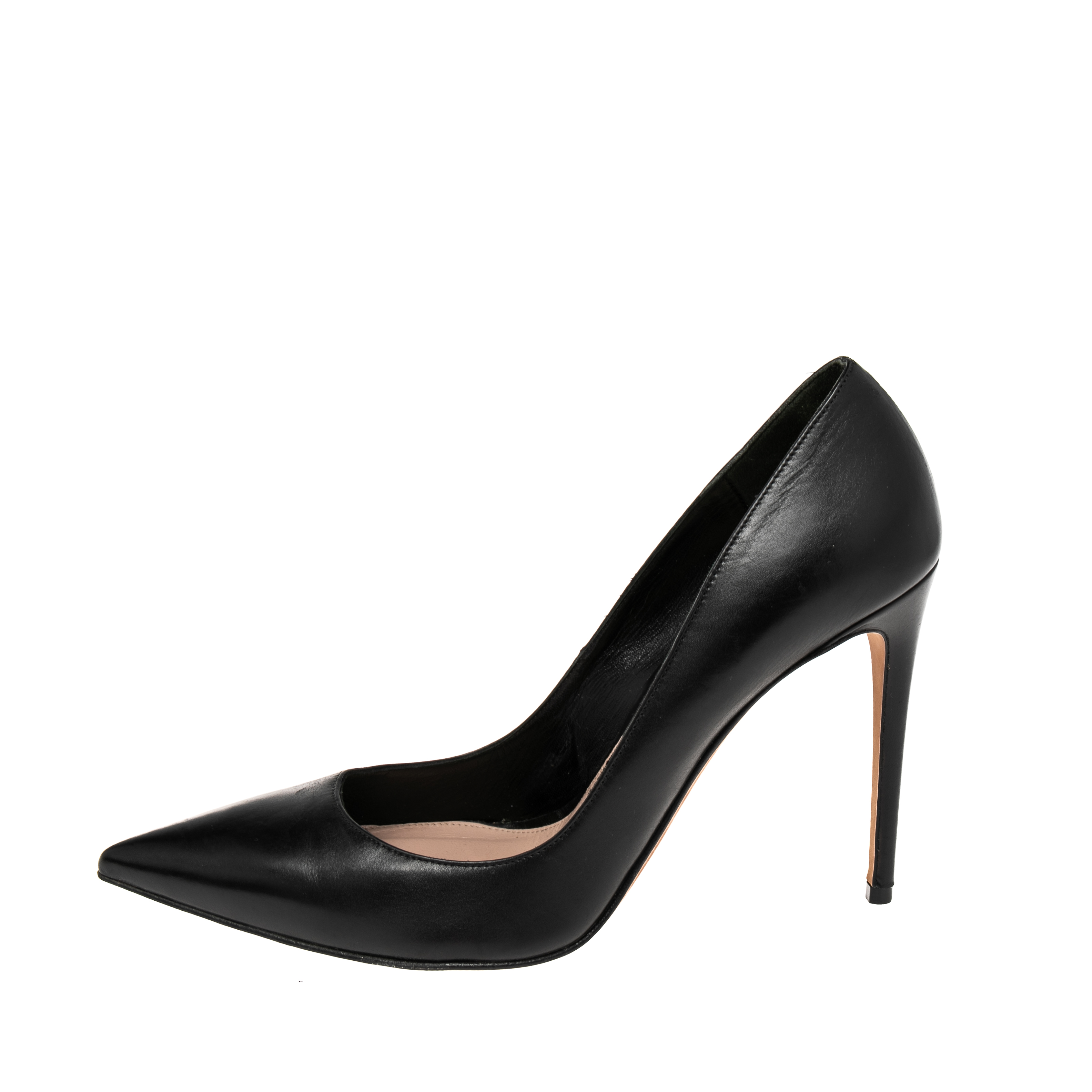 

Alexander McQueen Black Leather Pointed Toe Pumps Size