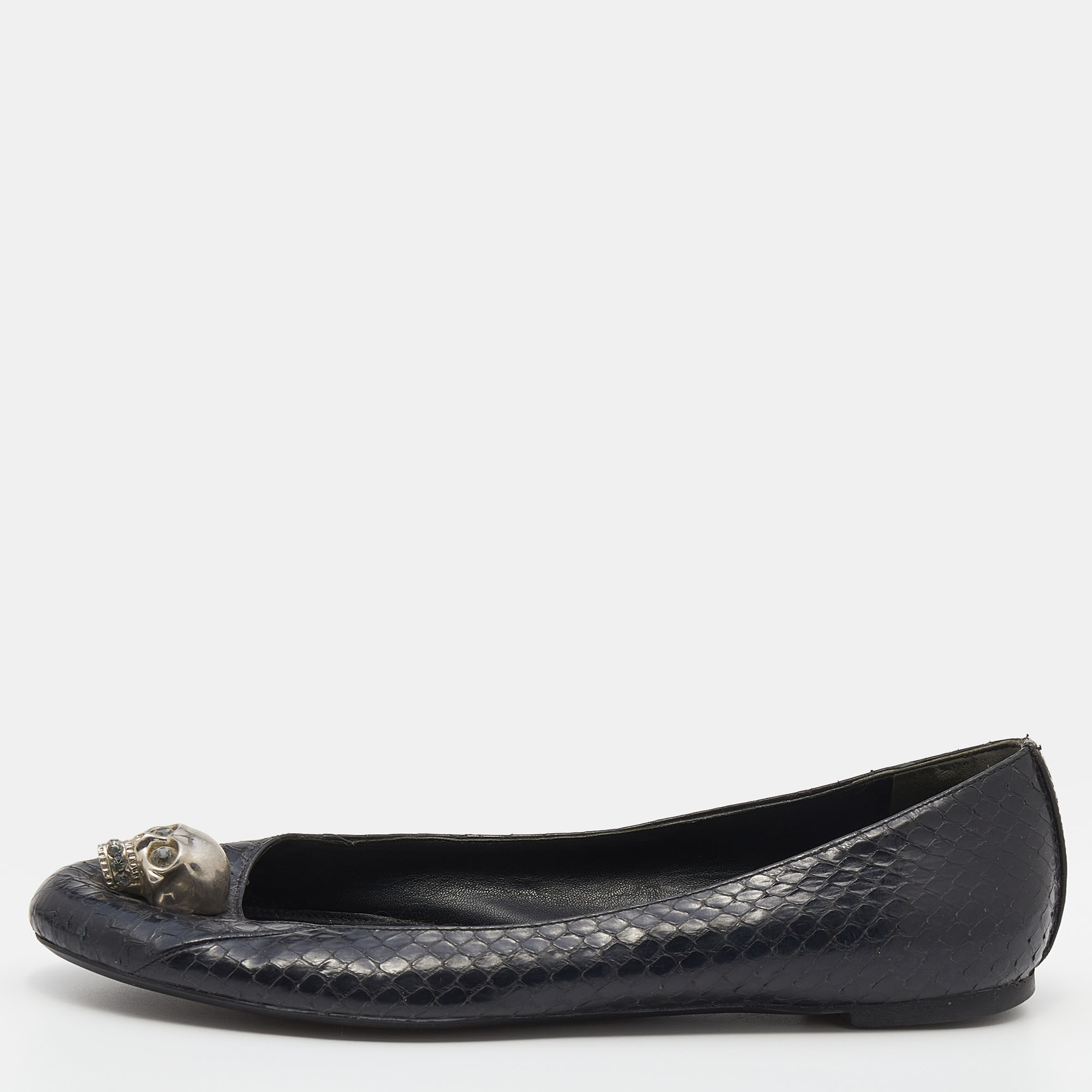 alexander mcqueen flats skull