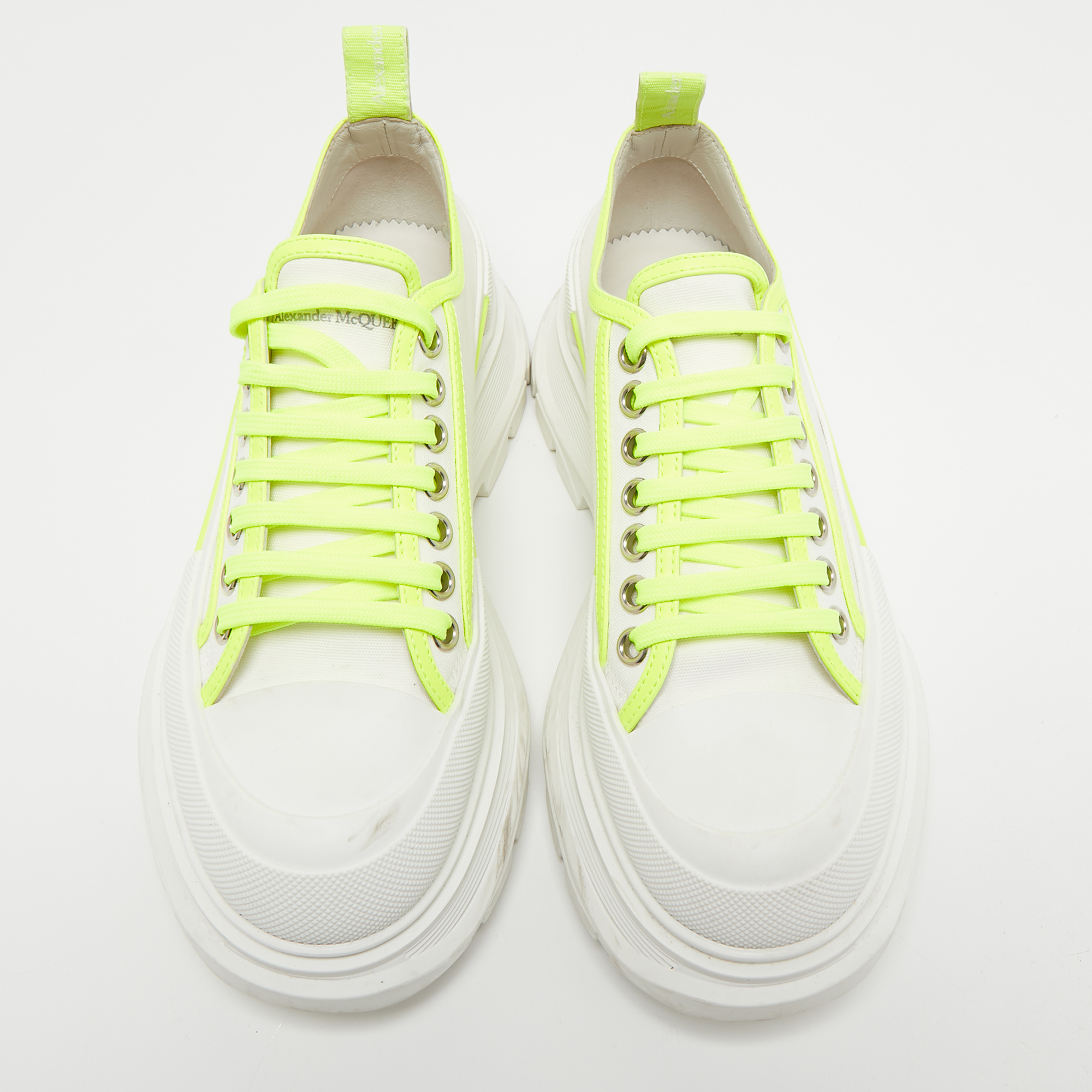 Sprint Runner in WHITE/ACID YELLOW | Alexander McQueen US