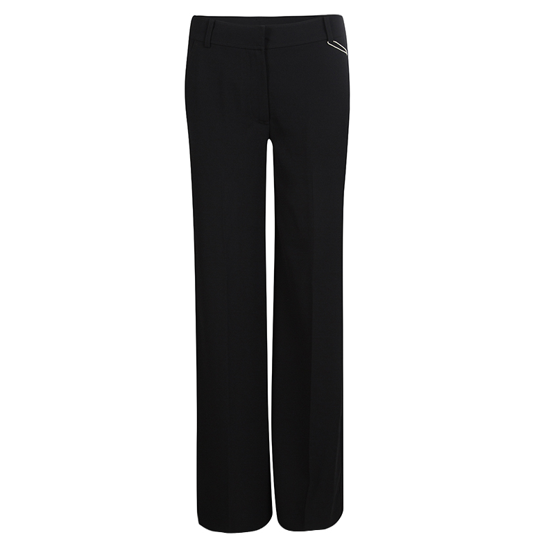 T by Alexander Wang Black High Rise Tailored Wide Leg Trousers S