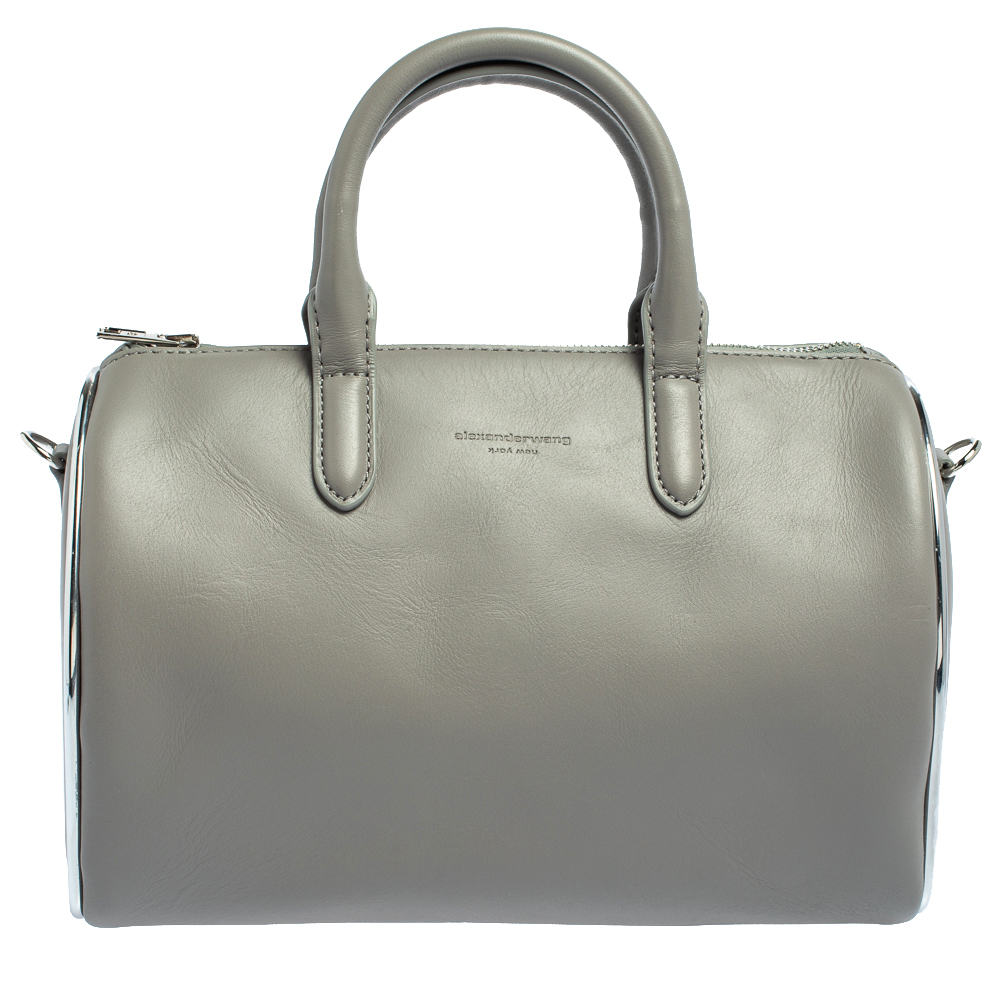 Alexander Wang Grey Leather Small Halo Satchel Alexander Wang TLC