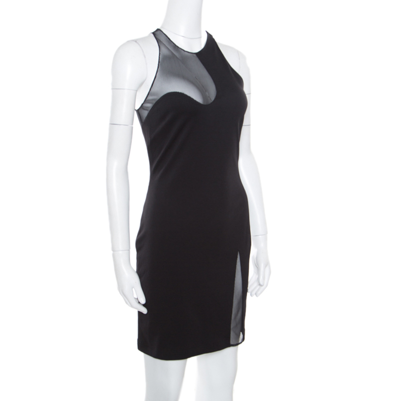 

Alexander Wang Black Mesh Insert Bodycon Dress