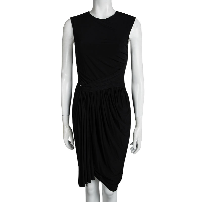 

Alexander Wang Black Cutout Detail Sleeveless Draped Dress