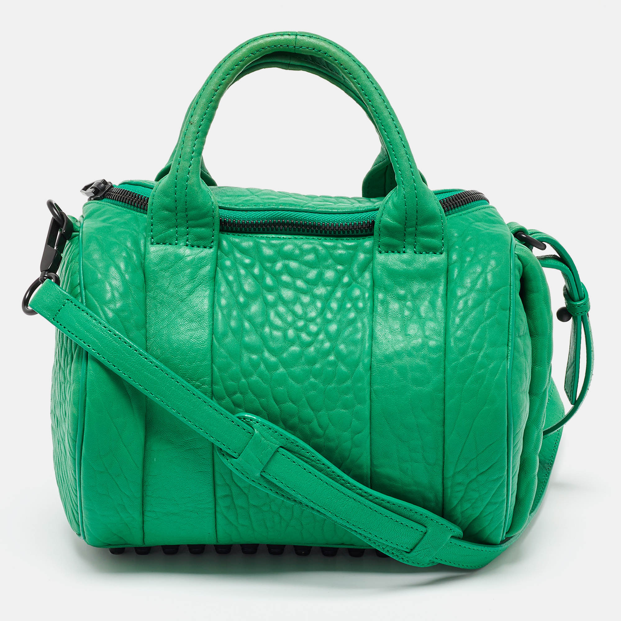 

Alexander Wang Green Pebbled Leather Rocco Bag