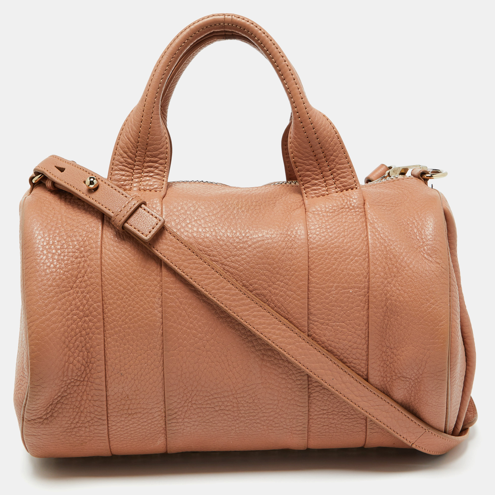 

Alexander Wang Peach Leather Rockie Boston Bag, Orange