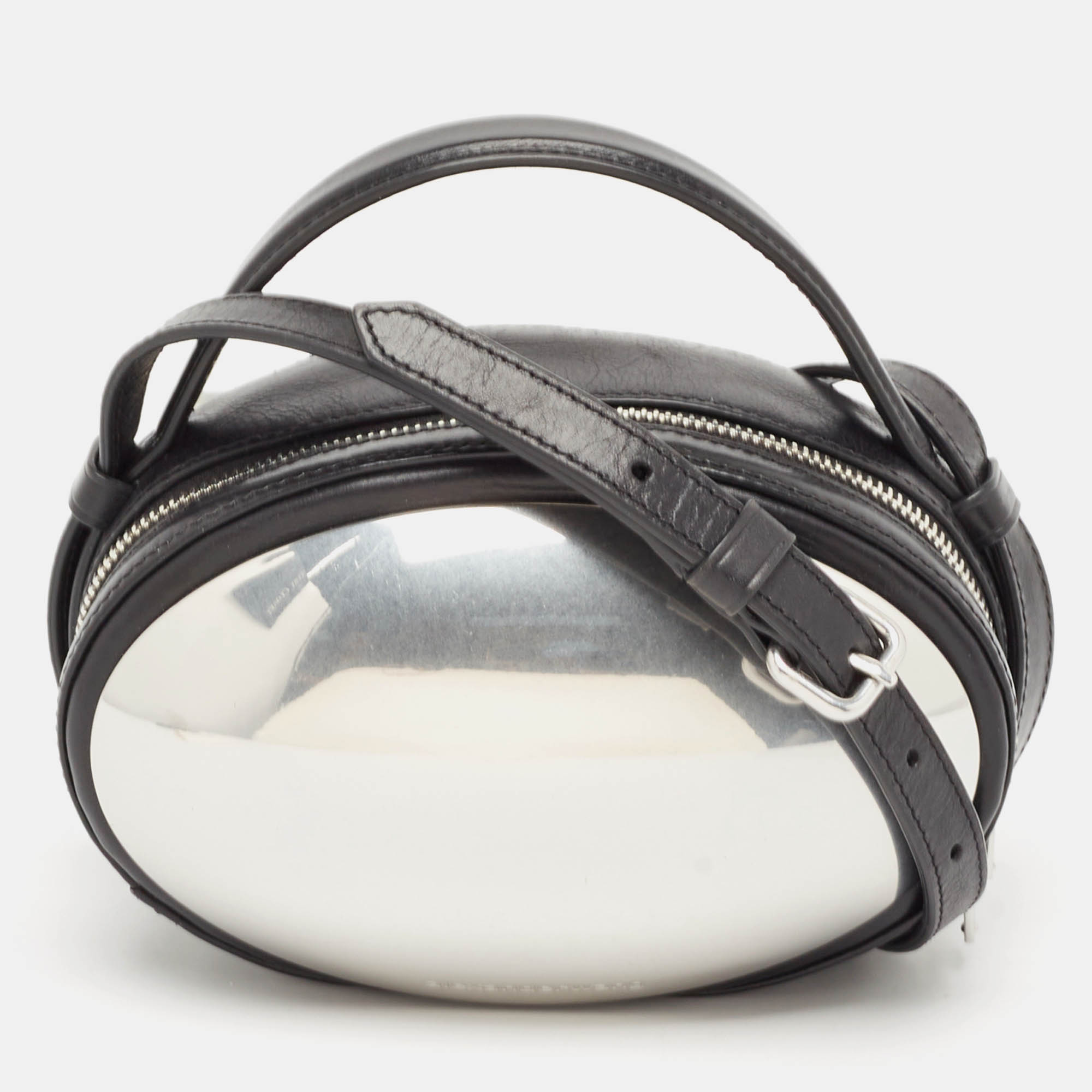 

Alexander Wang Black Leather Small Dome Crossbody Bag