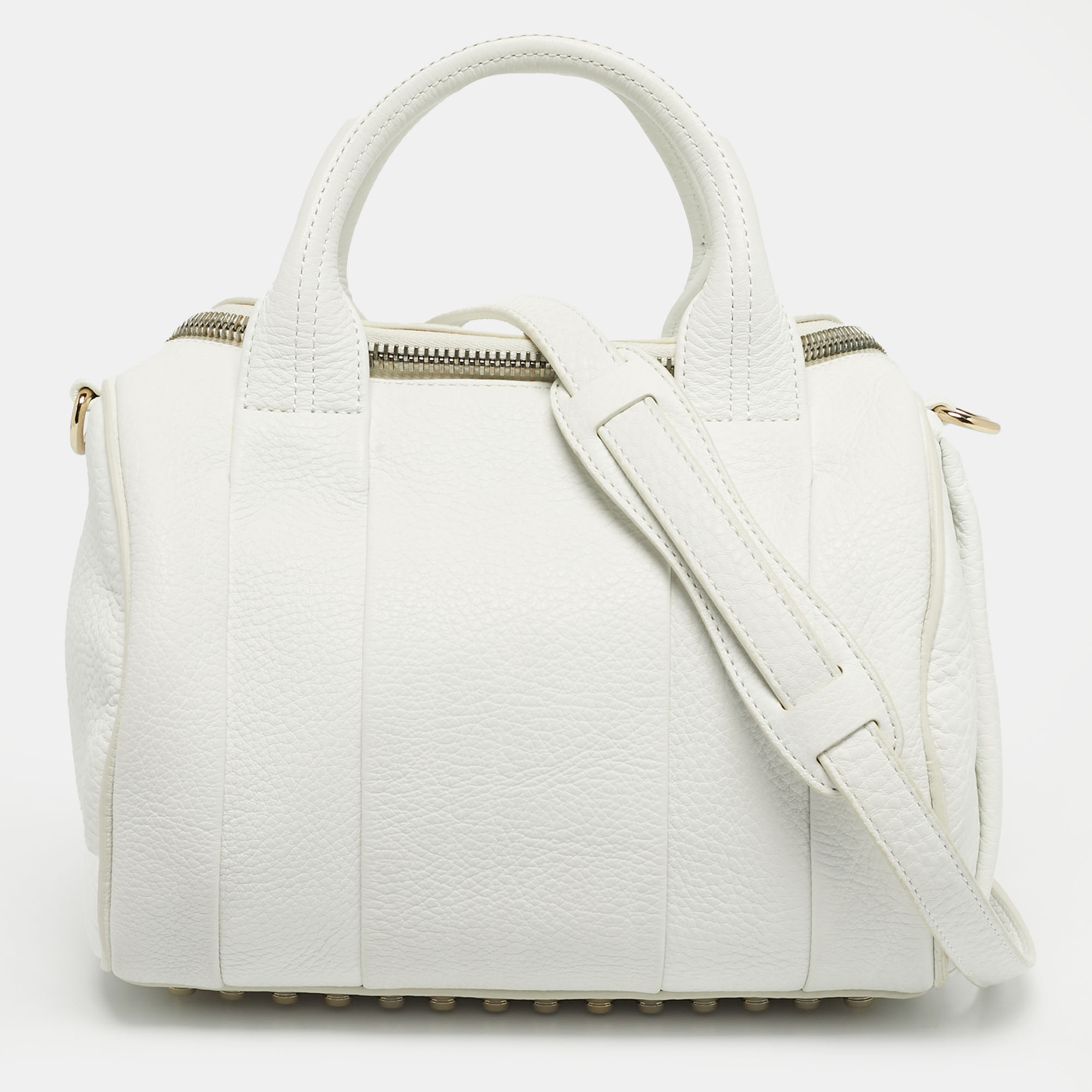 

Alexander Wang White Leather Small Rockie Bag