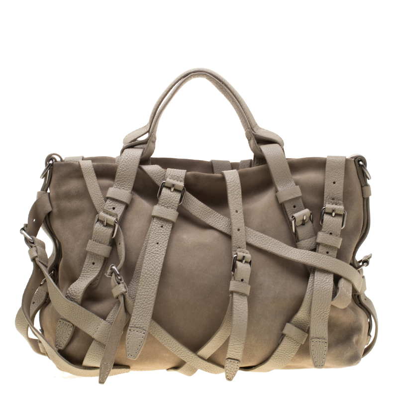 Alexander Wang Beige Suede and Leather Kristen Tote